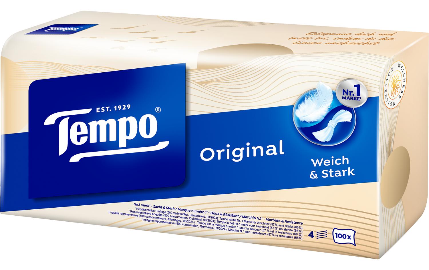 Tempo Box à 100 Tücher 4-lagig