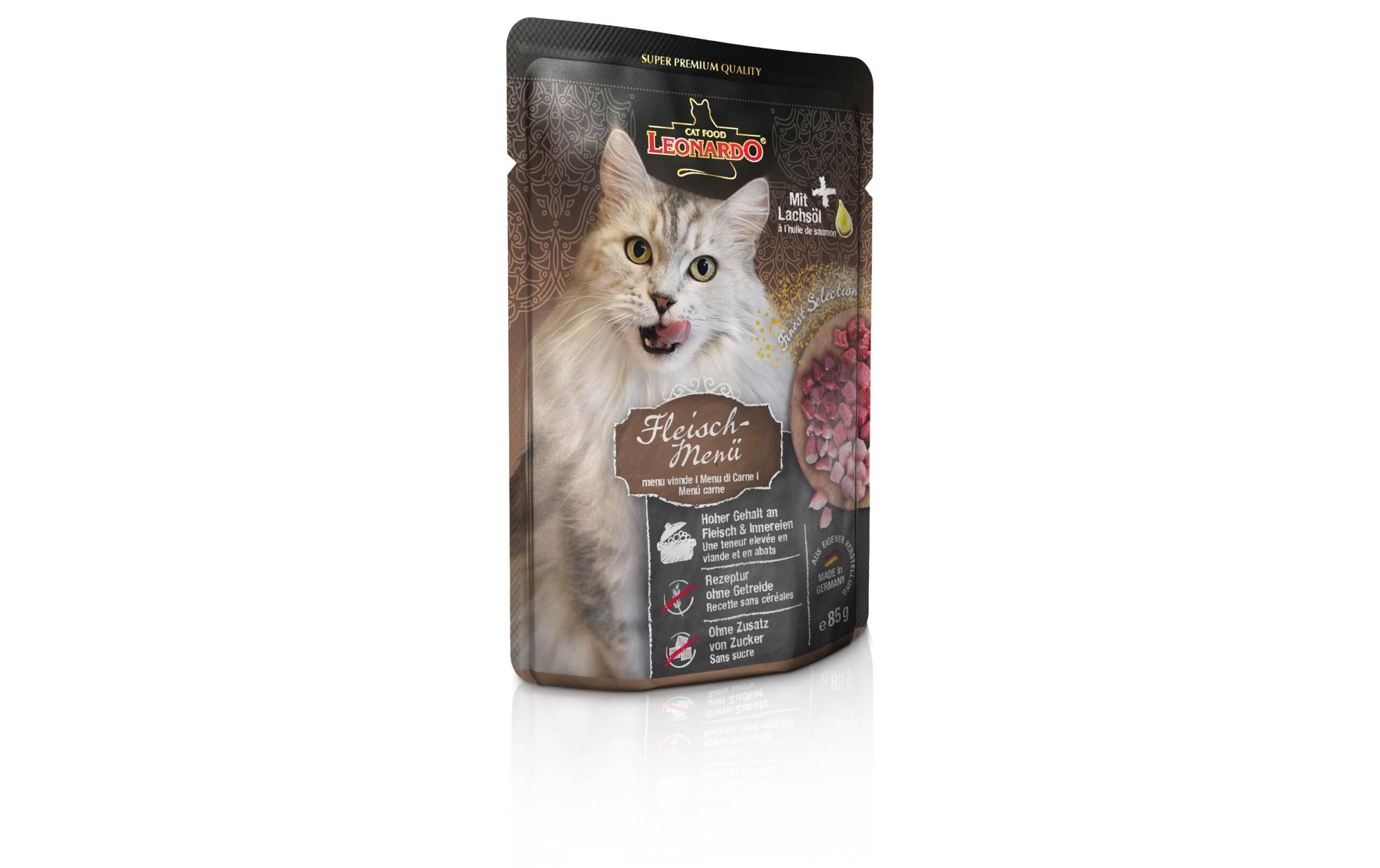 Leonardo Cat Food, Nassfutter Fleisch-Menü, 85 g – Bild 2