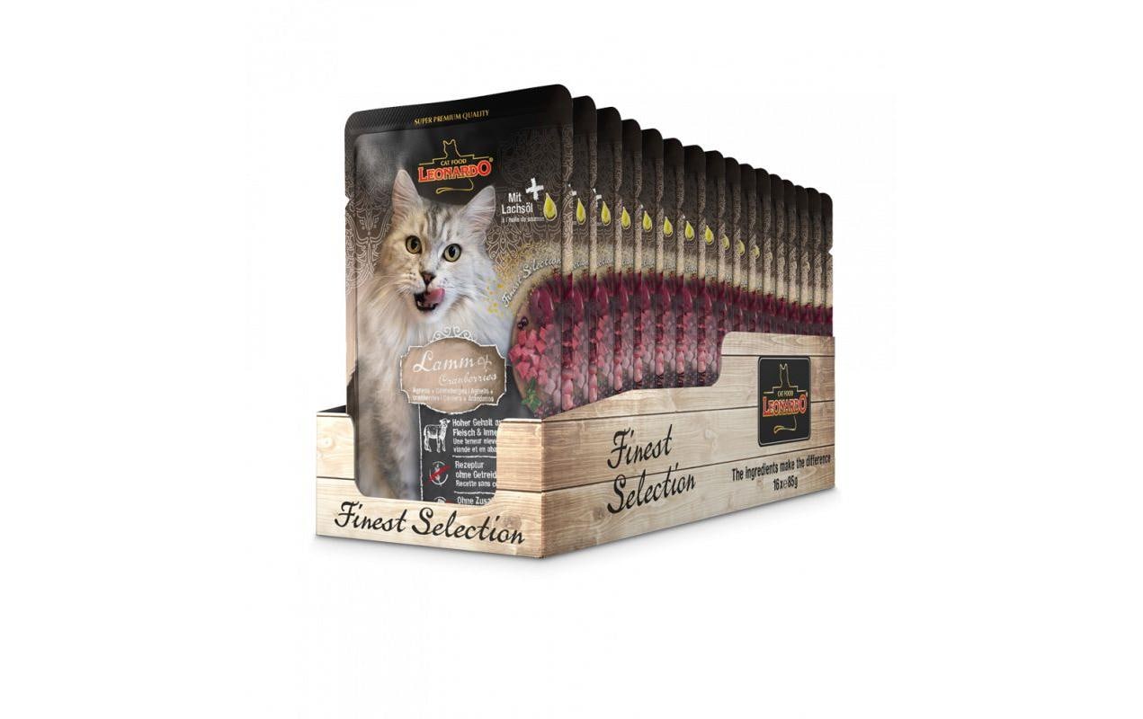 Leonardo Nassfutter Lamm&Cranb. Kit 16x85g