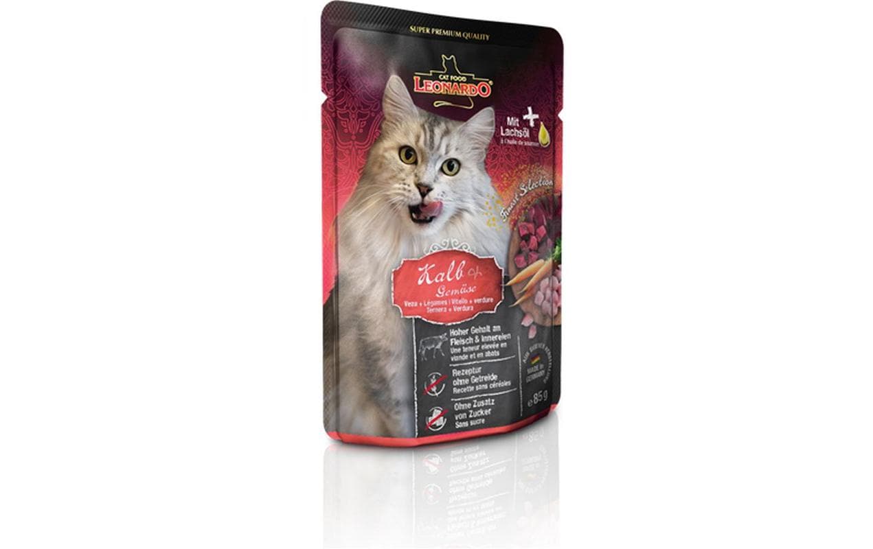 Leonardo Nassfutter Kalb & Gemüse Kit 16x85g – Bild 3