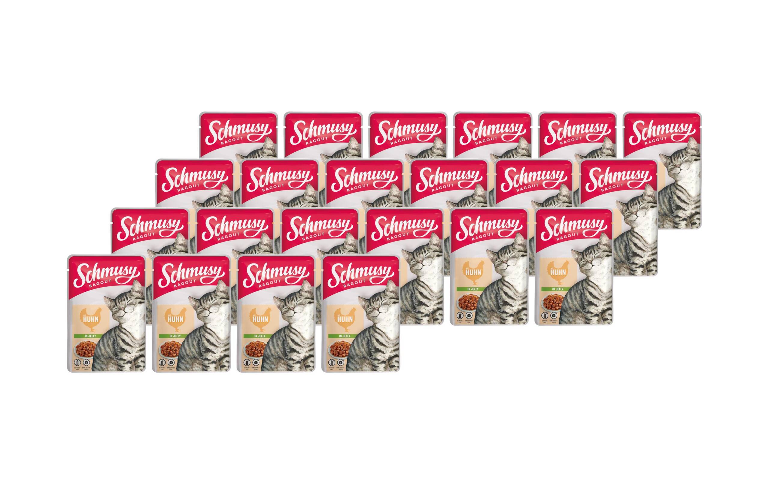 Schmusy Ragout Kitten Pute Sauce 22x100g Beutel
