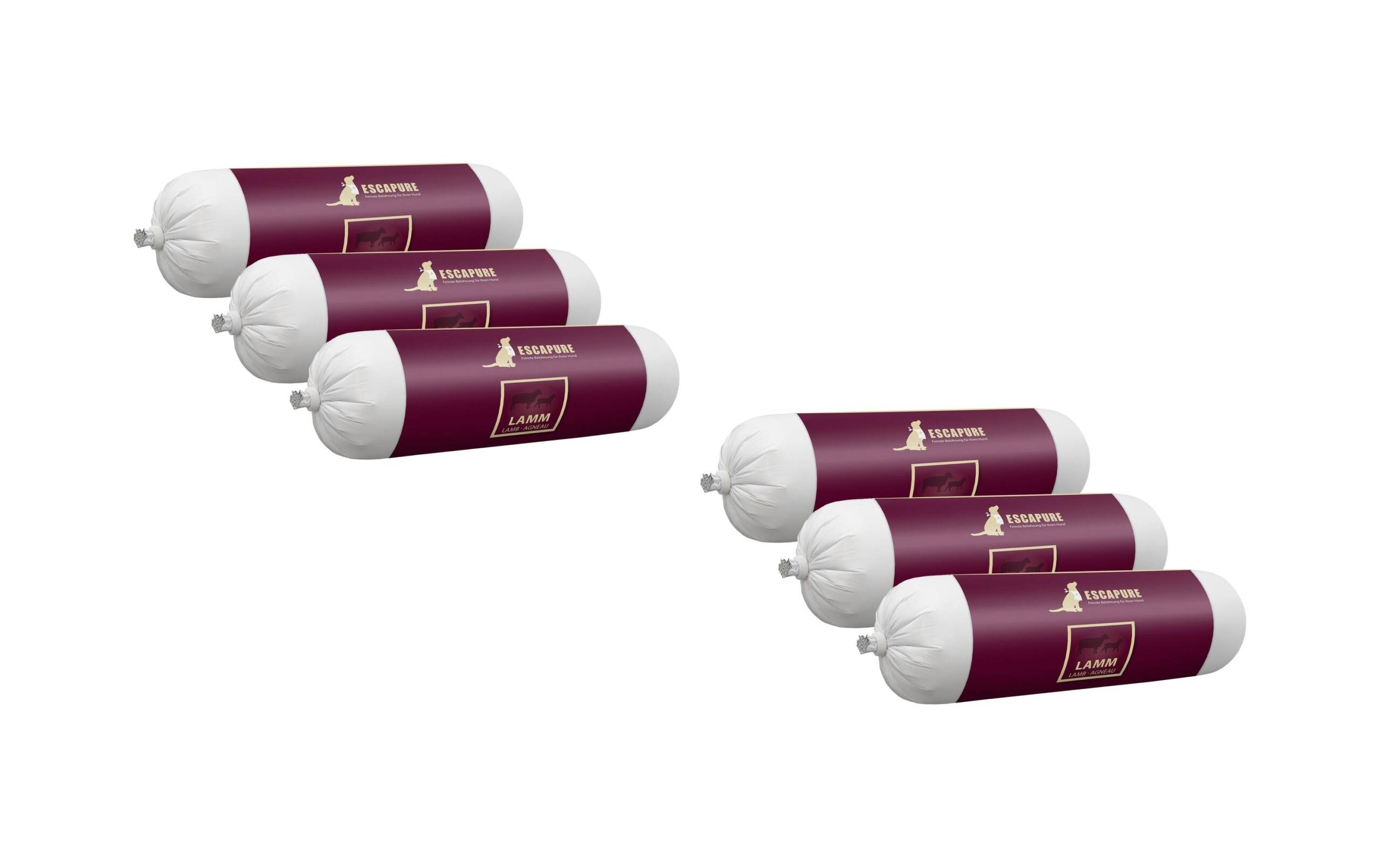 Escapure Nassfutter Wurst Lamm Kit 6x400g – Bild 2
