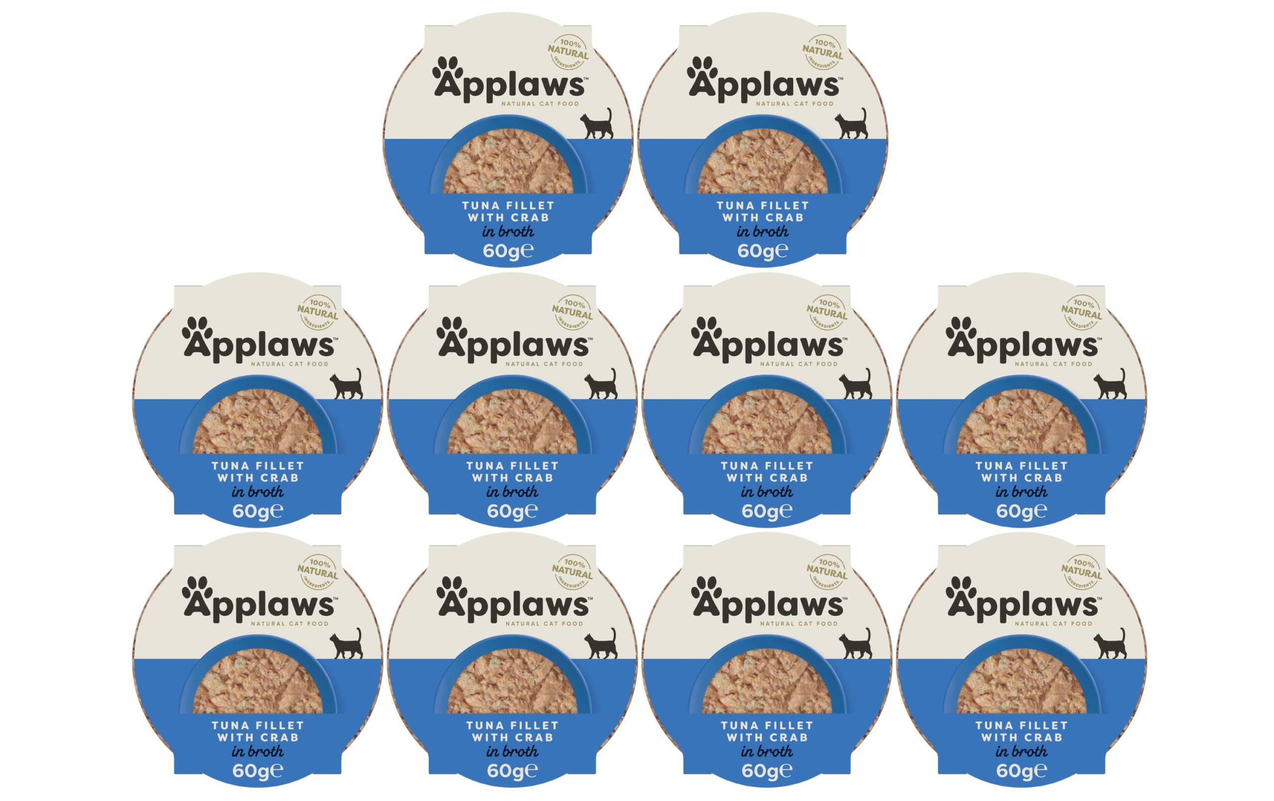 Applaws Schale Thunfisch & Krabben Kit 10x60g