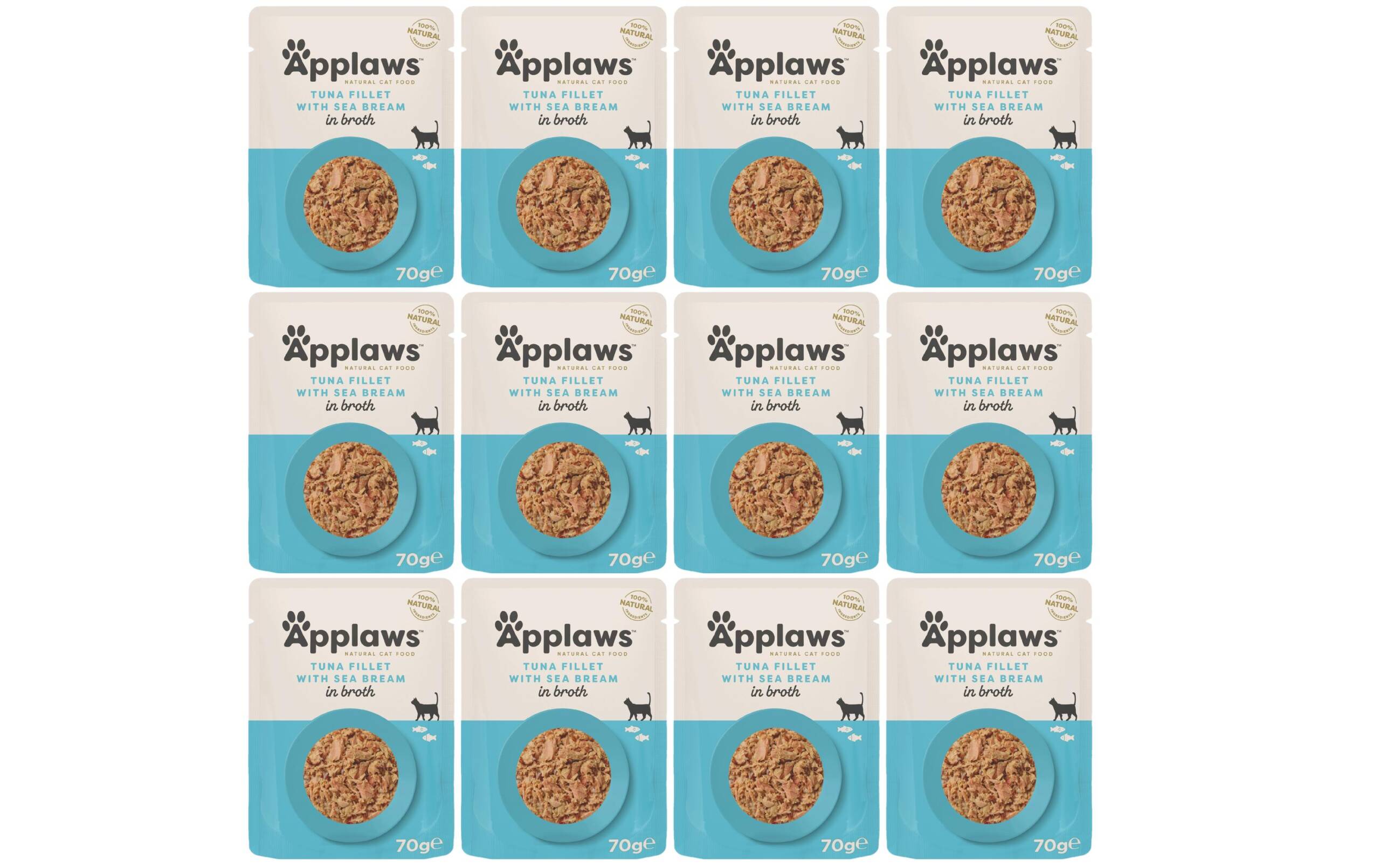 Applaws Pouch Thunfisch & Seebrasse Kit 12x70g