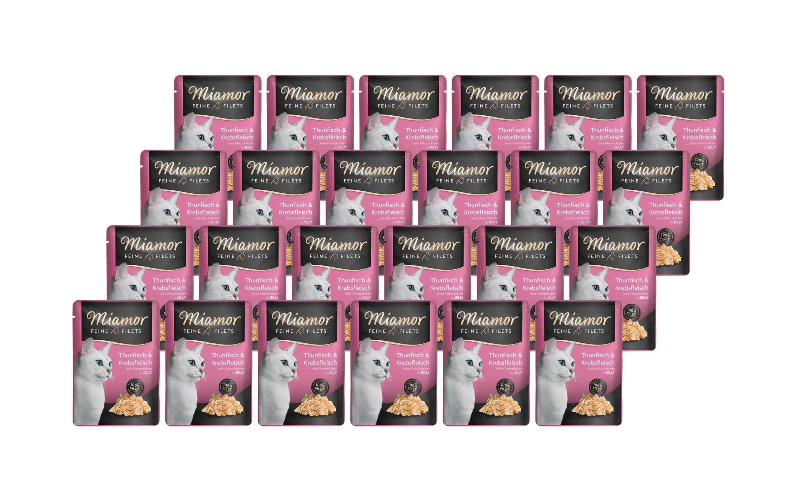 Miamor Feine Filets Thunfisch & Krebs Gelée 24x100g