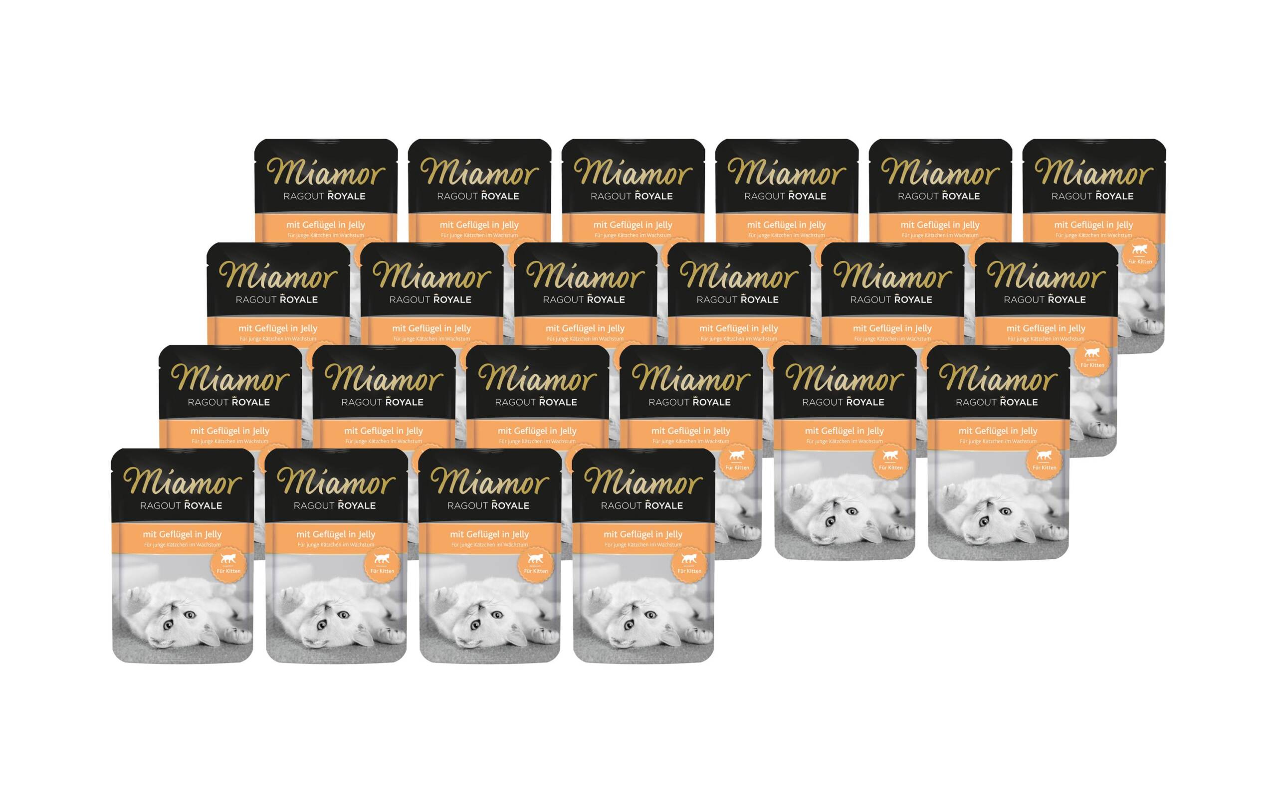 Miamor Ragout Royale Kitten Geflügel Gelée 22x100g