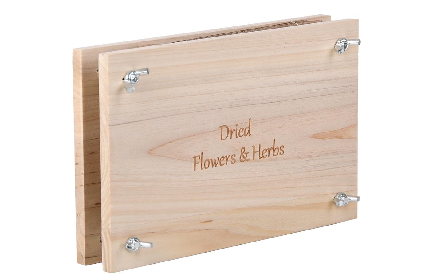 Esschert Design Blumen-und Kräuterpresse 23x14.1x5  (LxBxH), Holz, Karton, Eisen