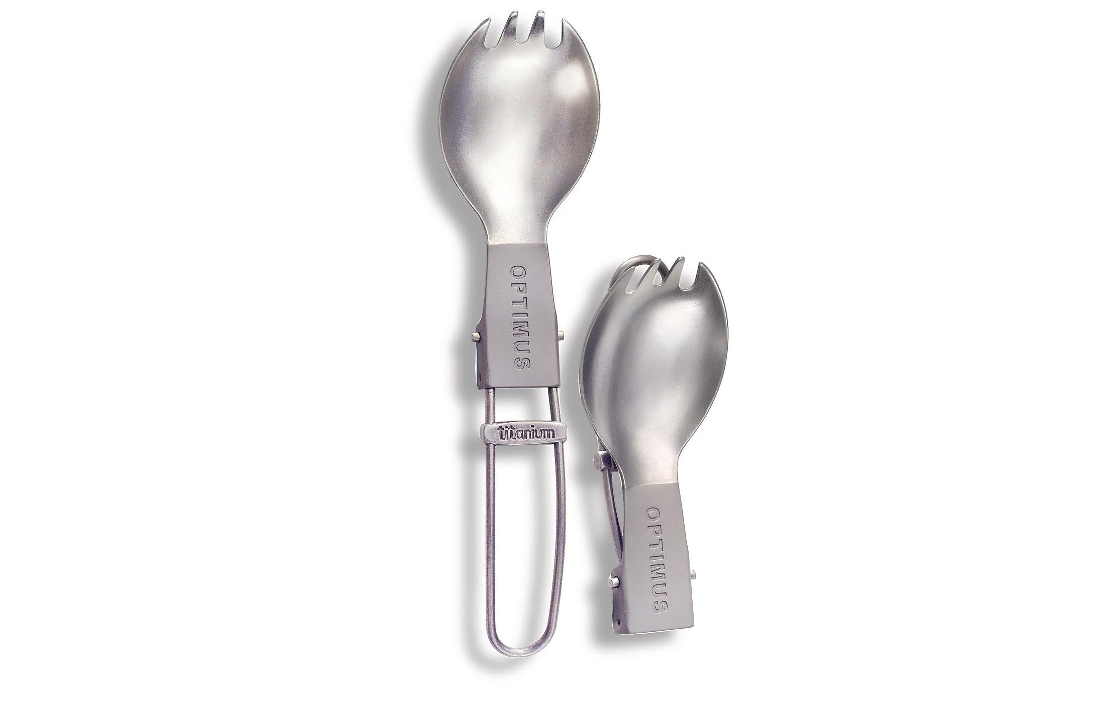 Optimus Titanium faltbarer Spork Red/Gray