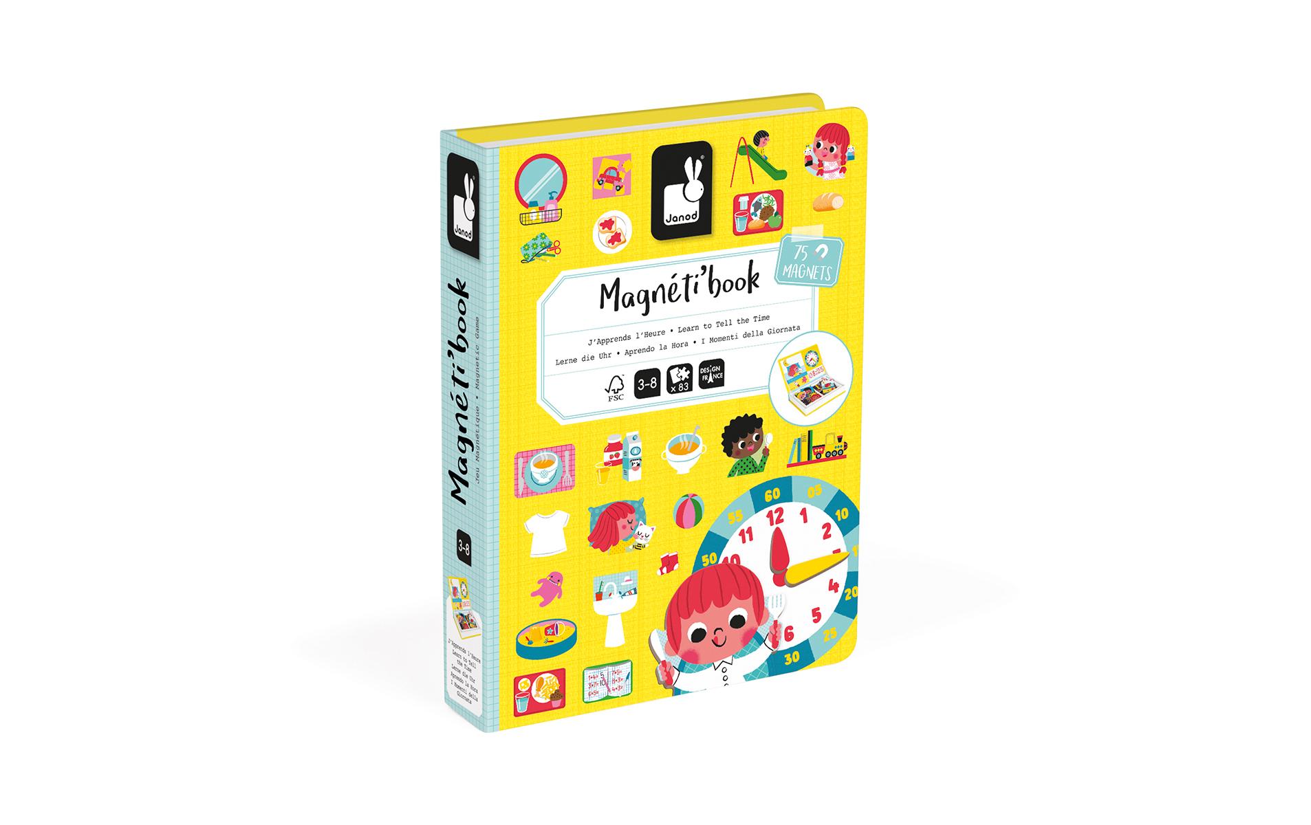 Magnetbuch Lerne die Uhr Alter ab: 3 Jahren