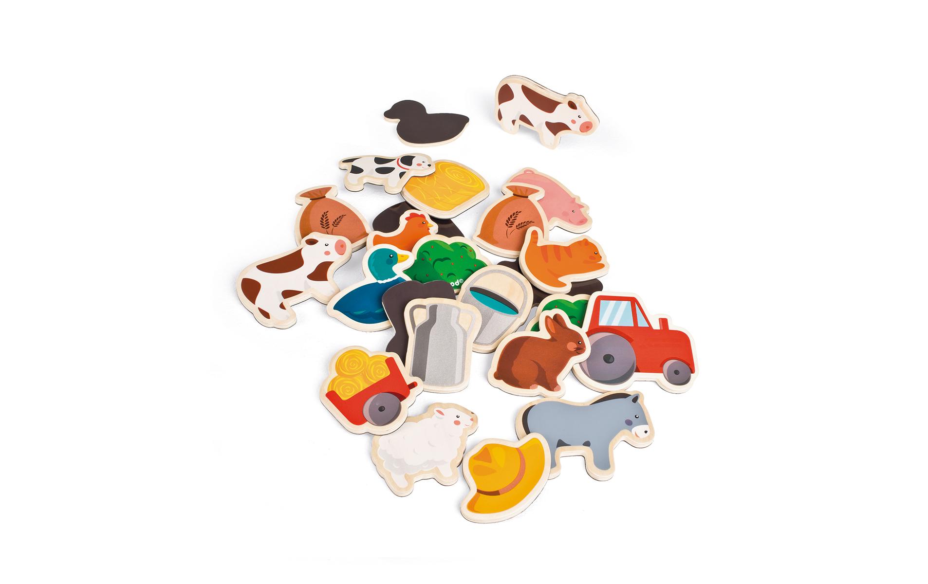 Magnete Bauernhof 24tlg. Alter ab: 2 Jahren