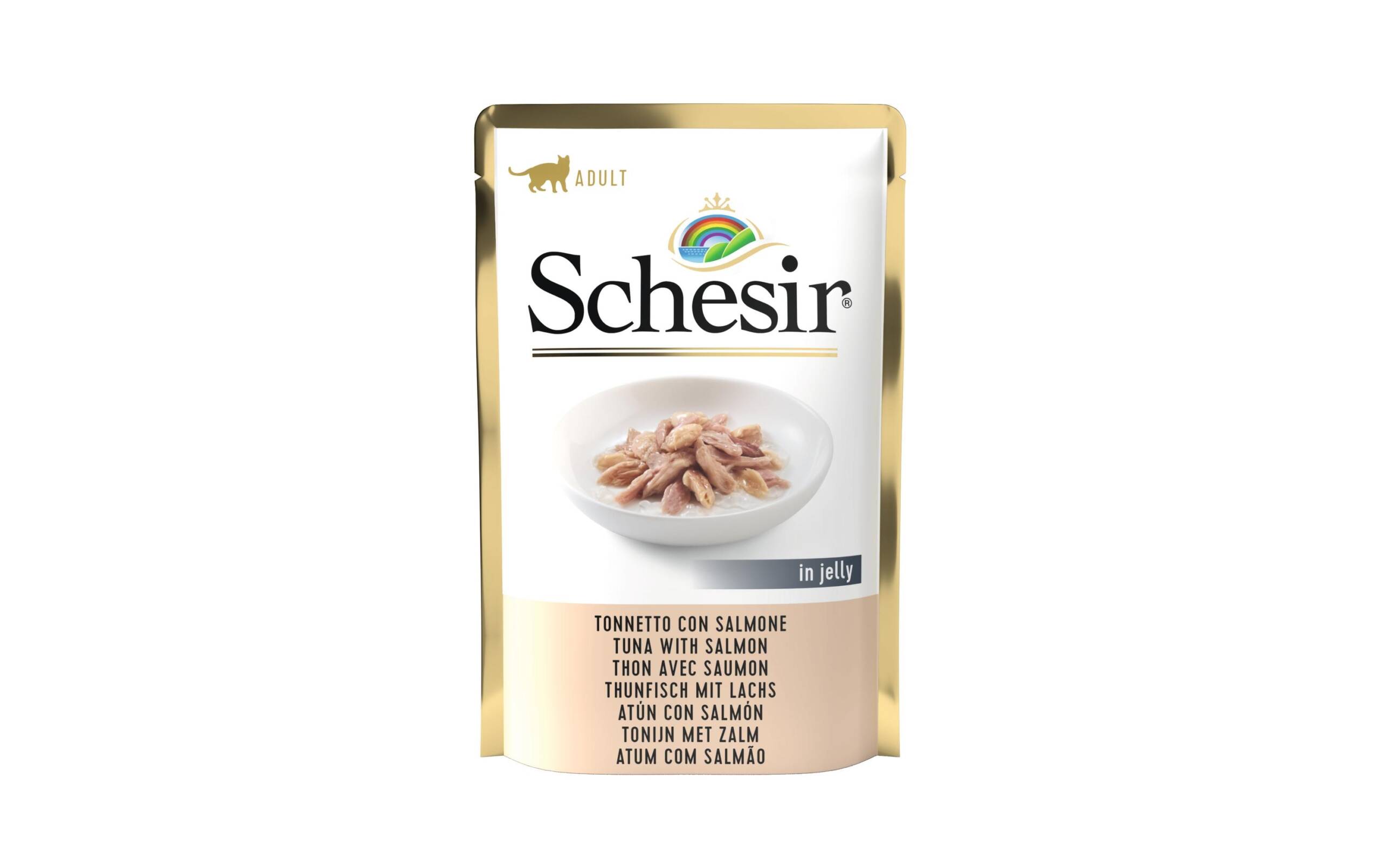 Schesir Cat Thunfisch, Lachs Gelée 85g