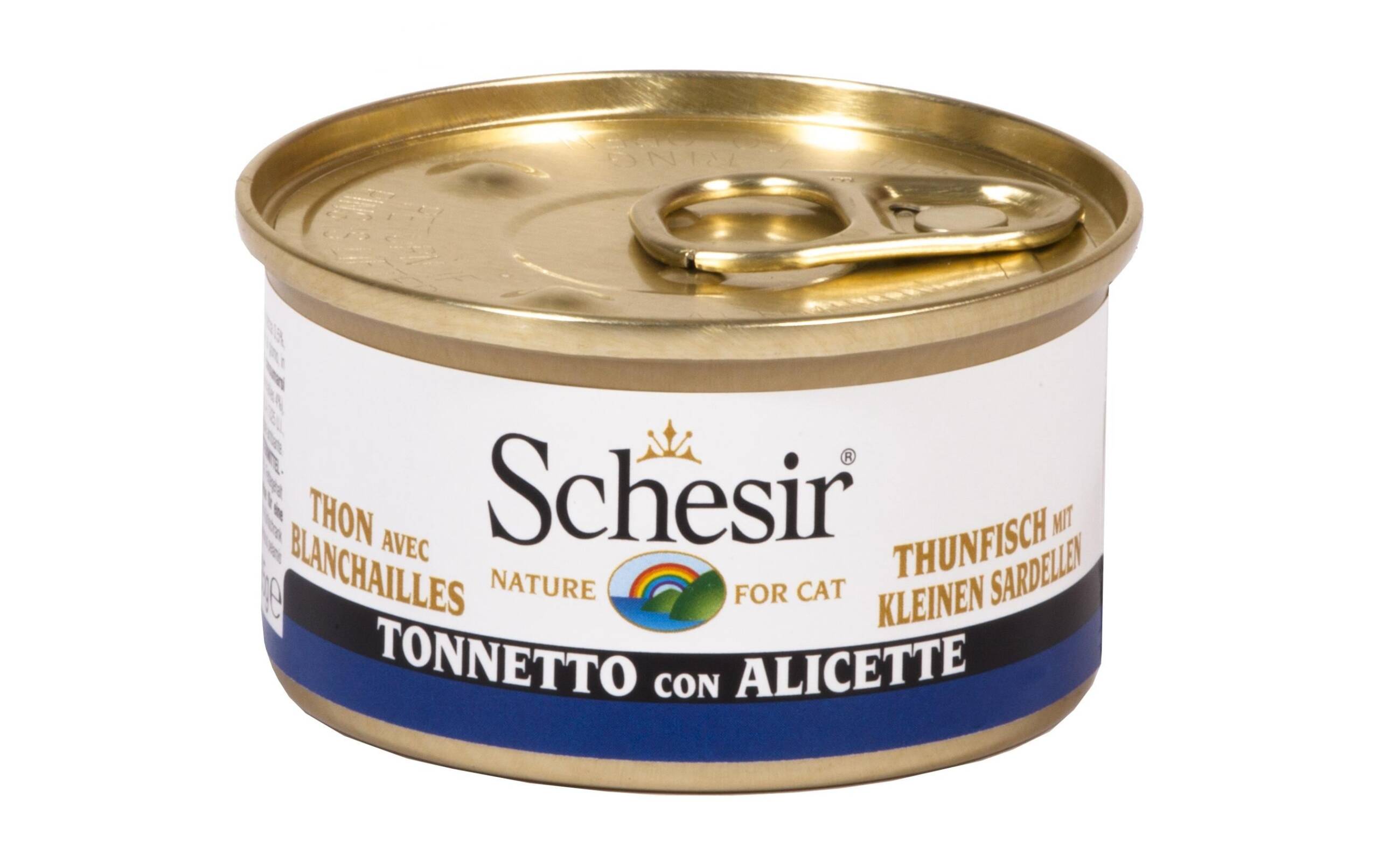 Schesir Cat Thunfisch, Sardellen Brühe 85g