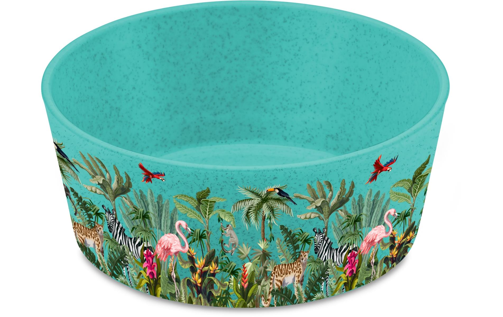 Koziol Schale CONNECT BOWL JUNGLE 400ml 1 Stk., 12.3x12.3x5cm, blau, bio-circular