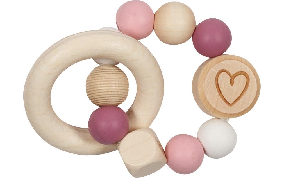 Goki Greifling Elastik Herz Rosa