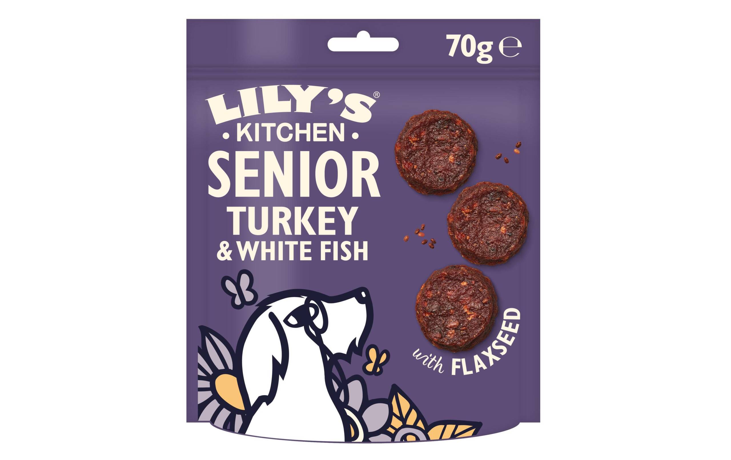 Lilys Kitchen Senior Snack Truthahn & Fisch 70g