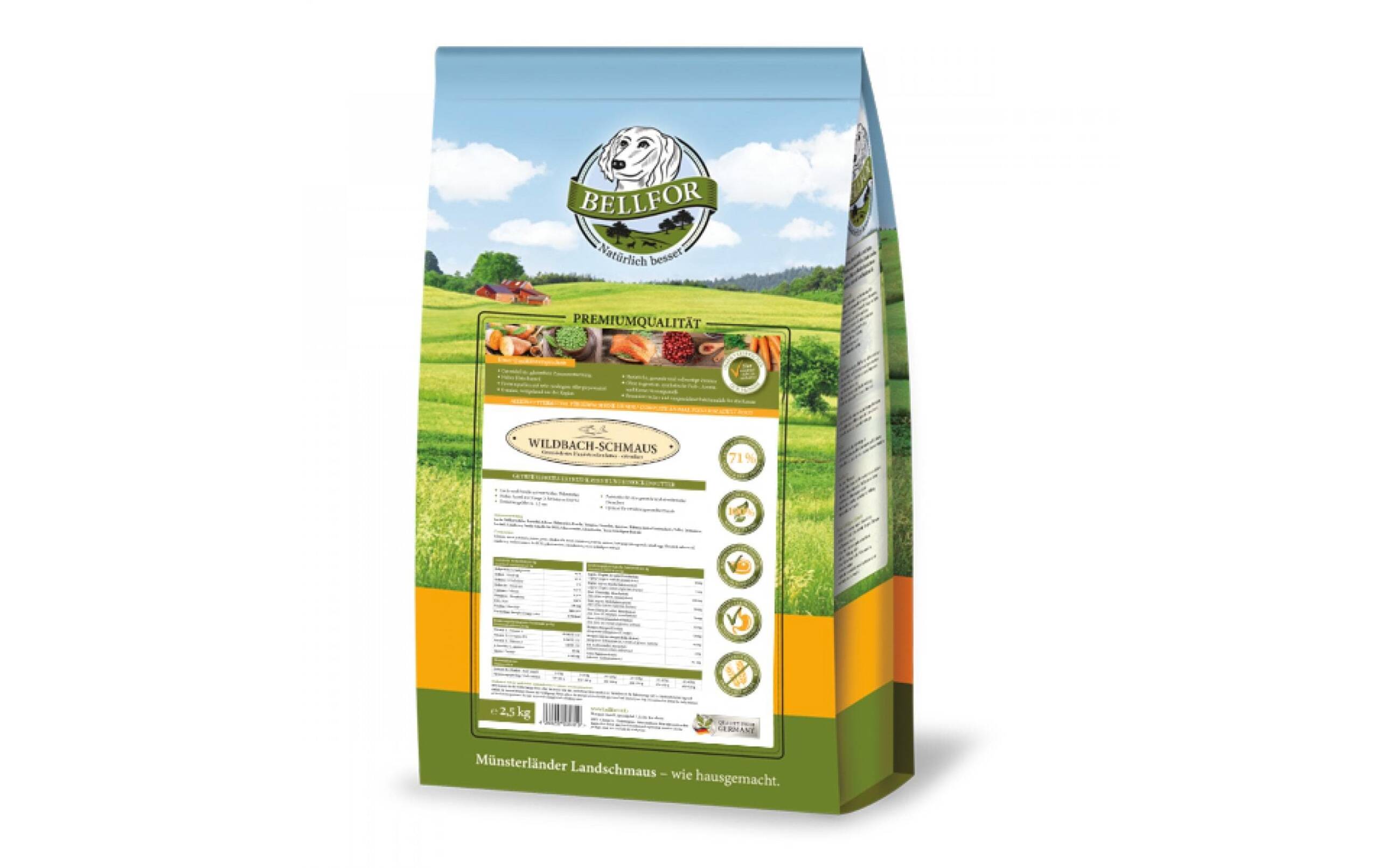 Bellfor Wildbach-Schmaus Wildlachs&Bachforelle, 2.5kg