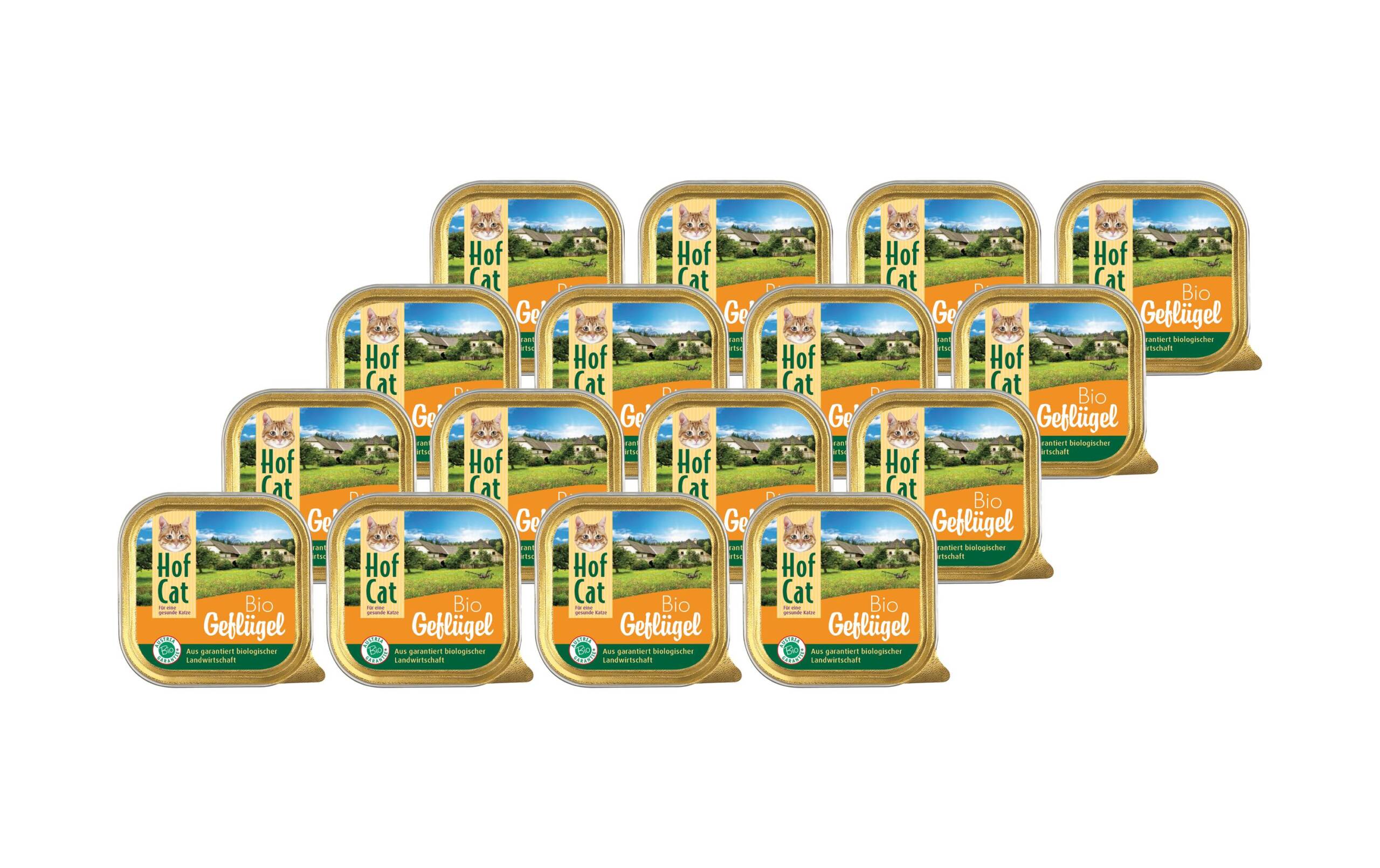 HofCat Nassfutter Geflügel 16x100g