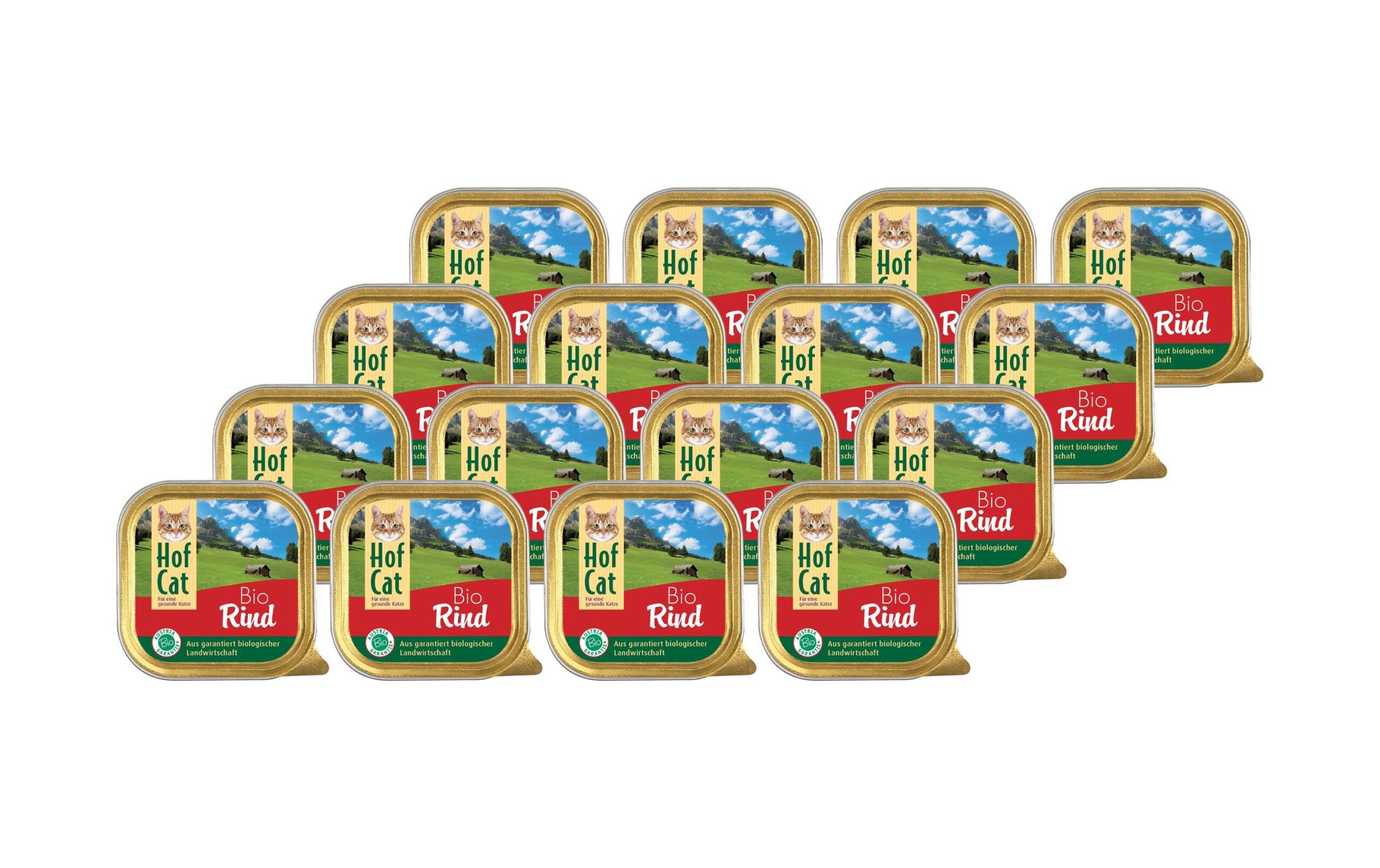 HofCat Nassfutter Rind 16x100g