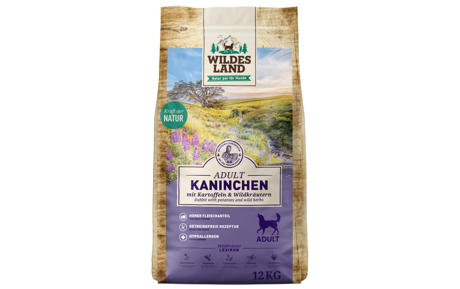 Wildesland Dog Adult Kanin & Kartoffel 12kg – Bild 2