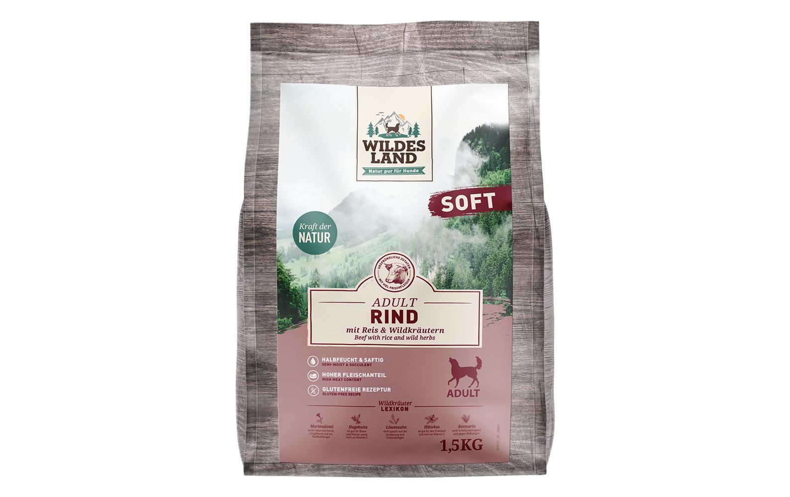 Wildesland Dog Adult Soft Rind & Reis 1.5kg