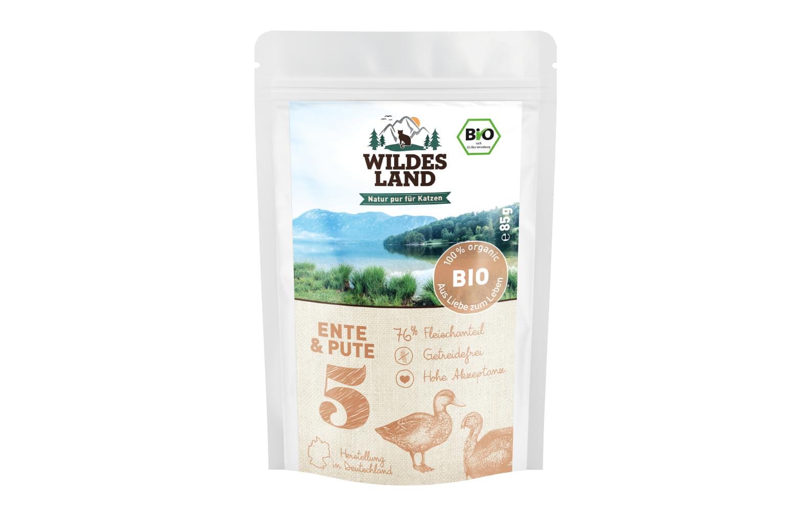 Wildesland Cat Adult BIO Ente, Pute, Cran. 85g