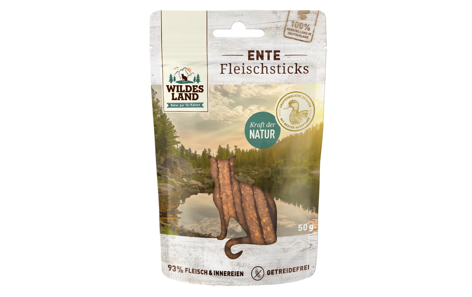 Wildesland Cat Ente Pur Sticks 50g