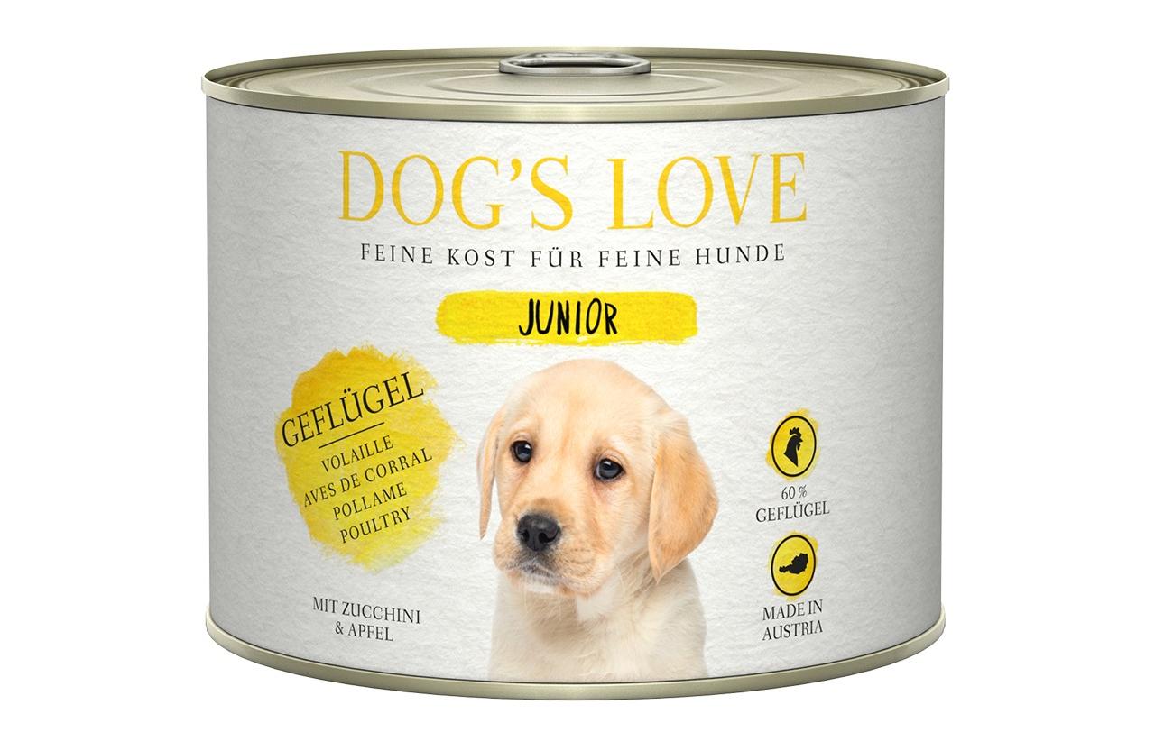 Dogs Love Nassfutter Junior Geflügel 200g