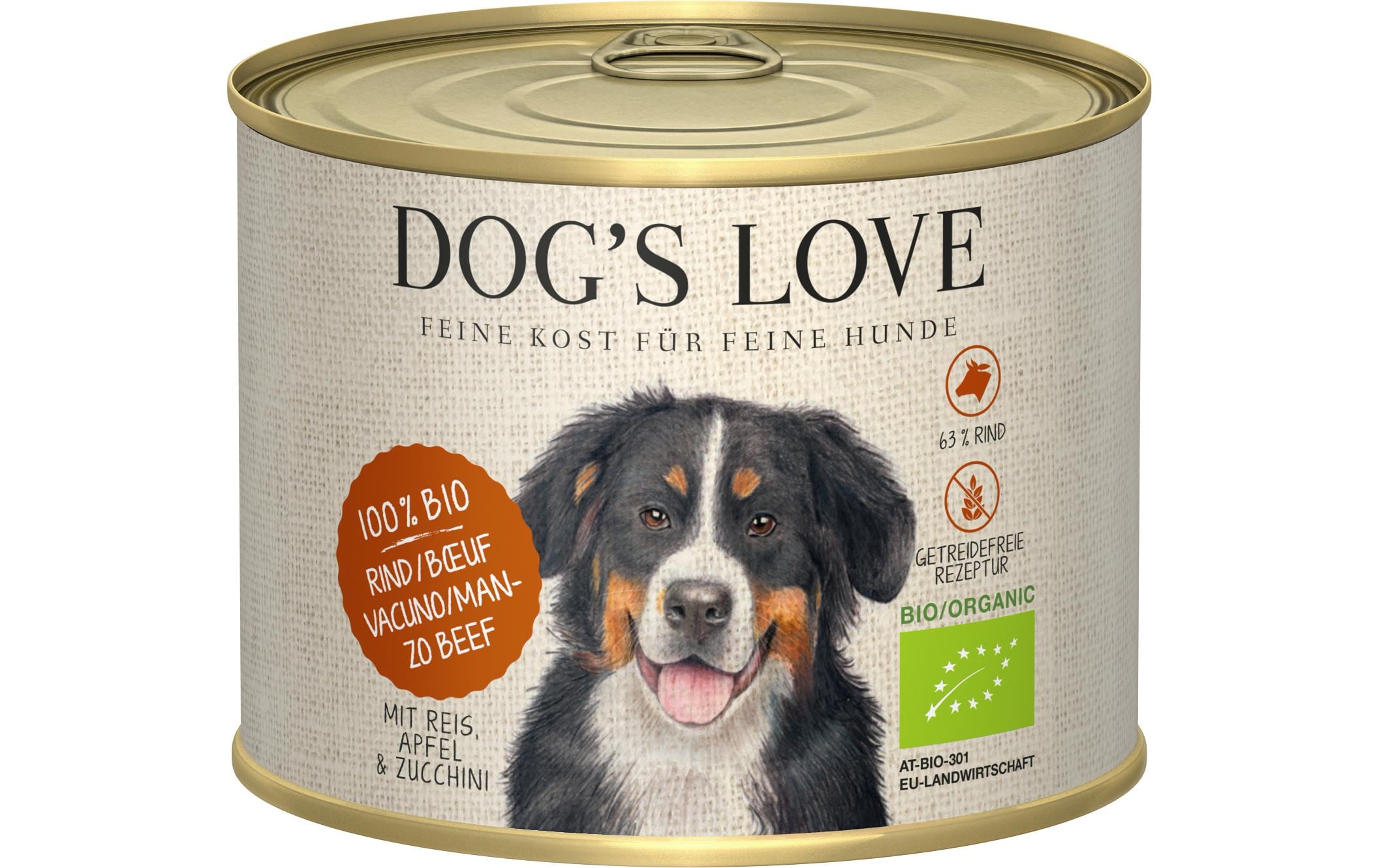 Dogs Love Nassfutter BIO Rind 200g