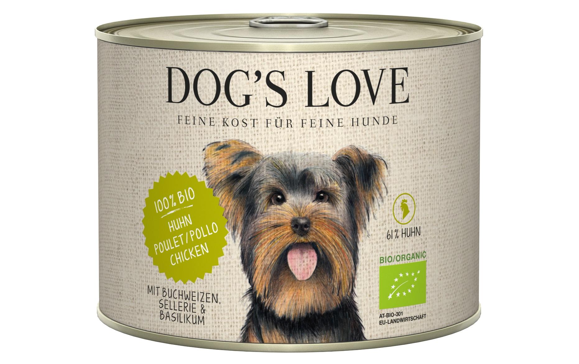 Dogs Love Nassfutter BIO Huhn 200g