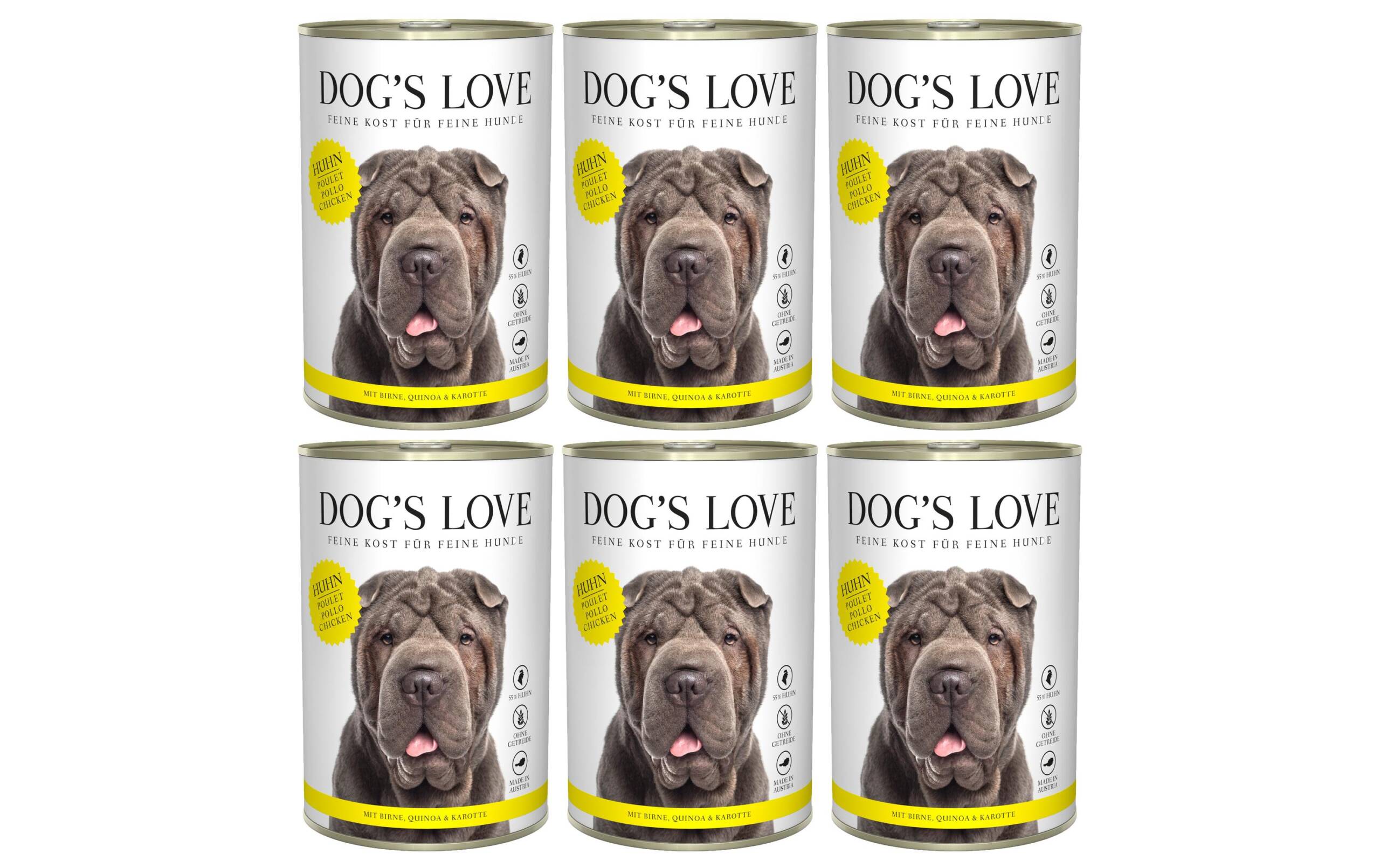 Dogs Love Nassfutter Adult Cla. Huhn Kit 6x400g