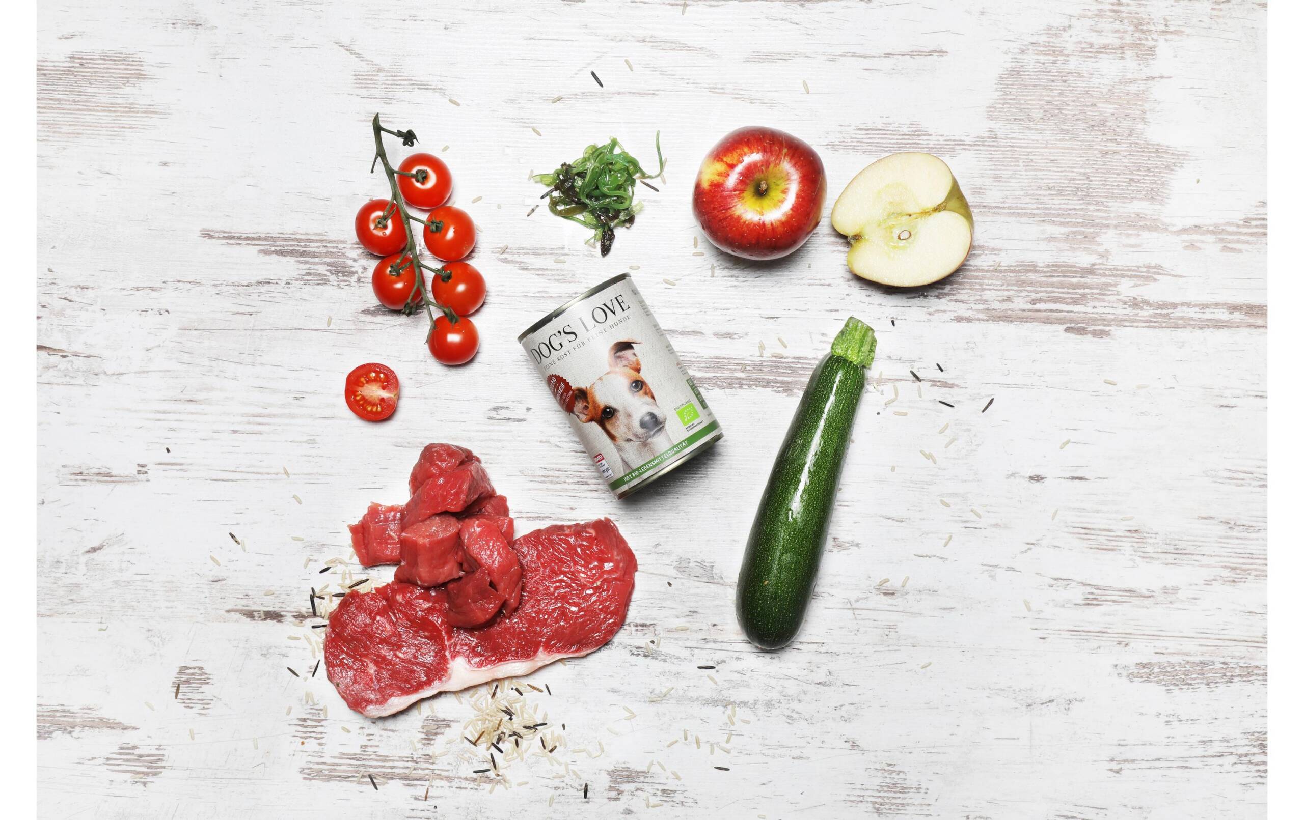 Dogs Love Nassfutter BIO Rind Kit 6x400g – Bild 5