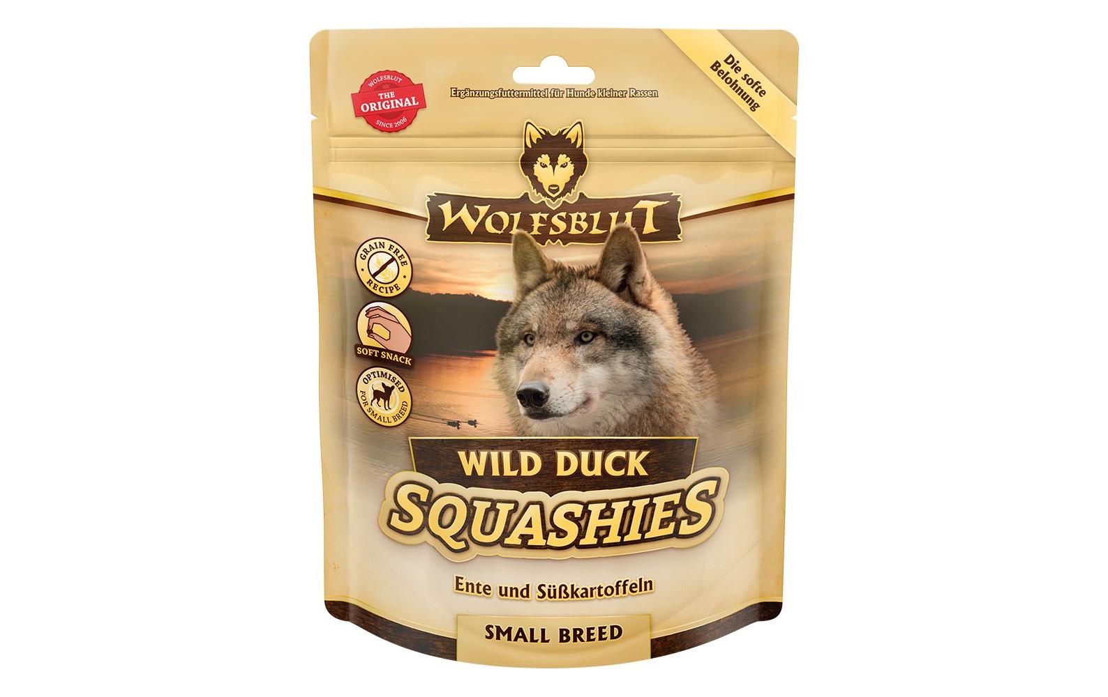 Wolfsblut Dog Squashies Small Breed Wild Duck - Ente mit Süsskartoffel 350g