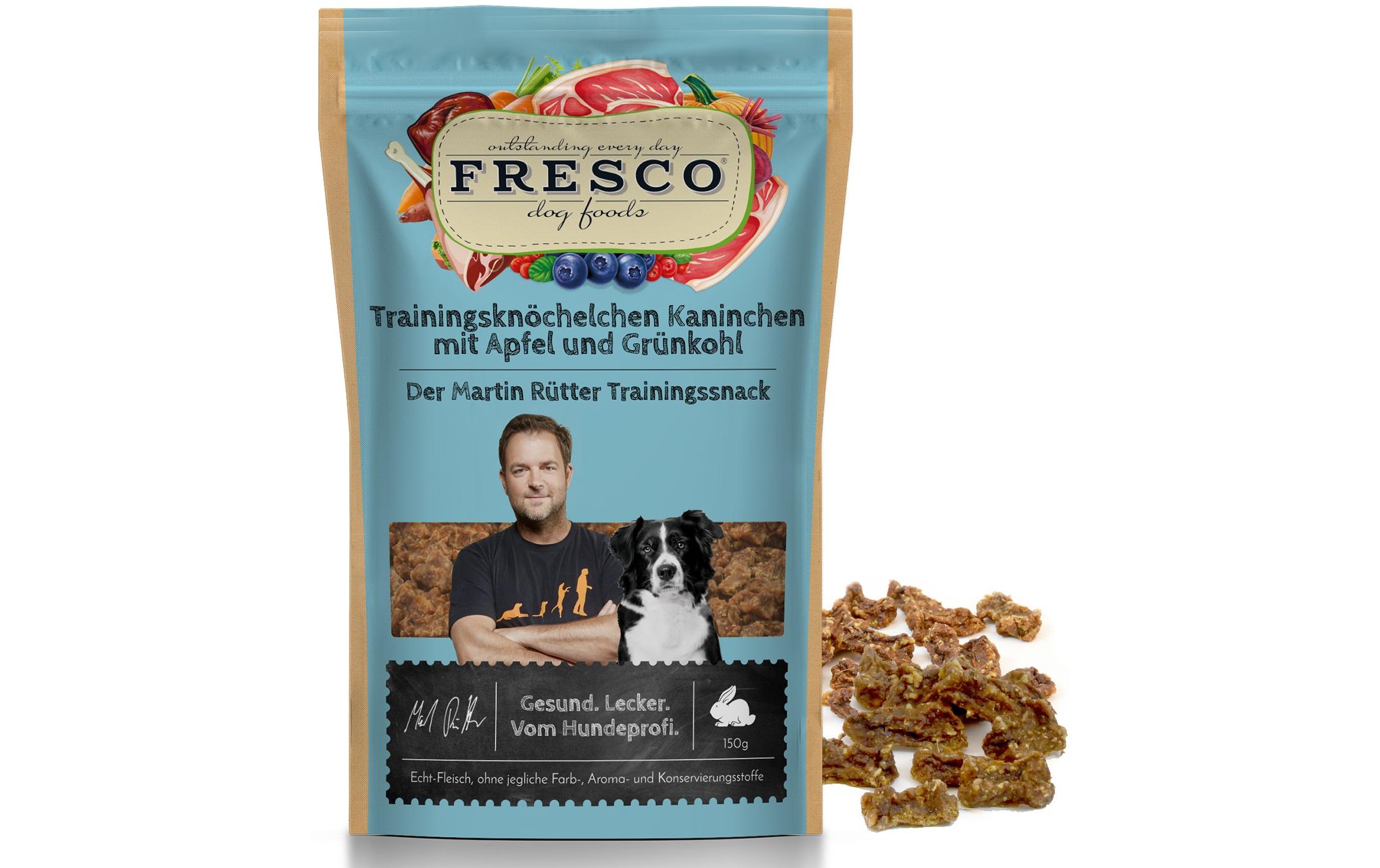 Fresco Martin Rütter Trainingsknöchelchen Kaninchen, Apfel, Grünkohl 150g
