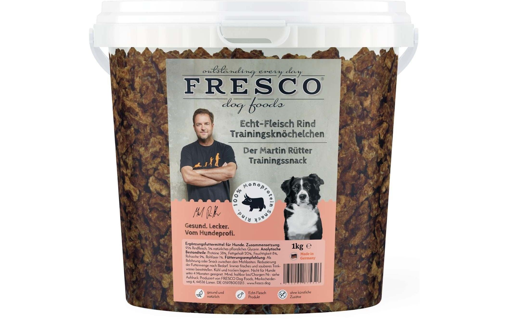 Fresco Martin Rütter Trainingsknöchelchen Rind, Eimer, 1kg