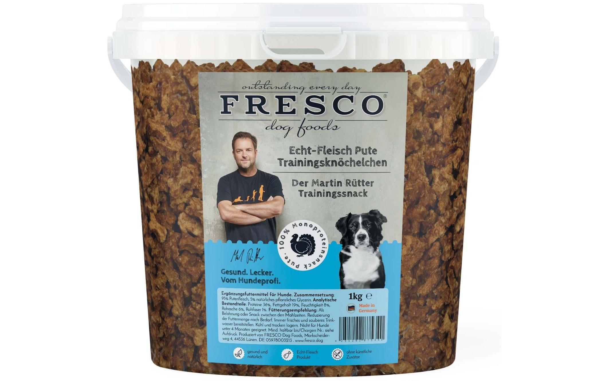 Fresco Martin Rütter Trainingsknöchelchen Pute, Eimer, 1kg