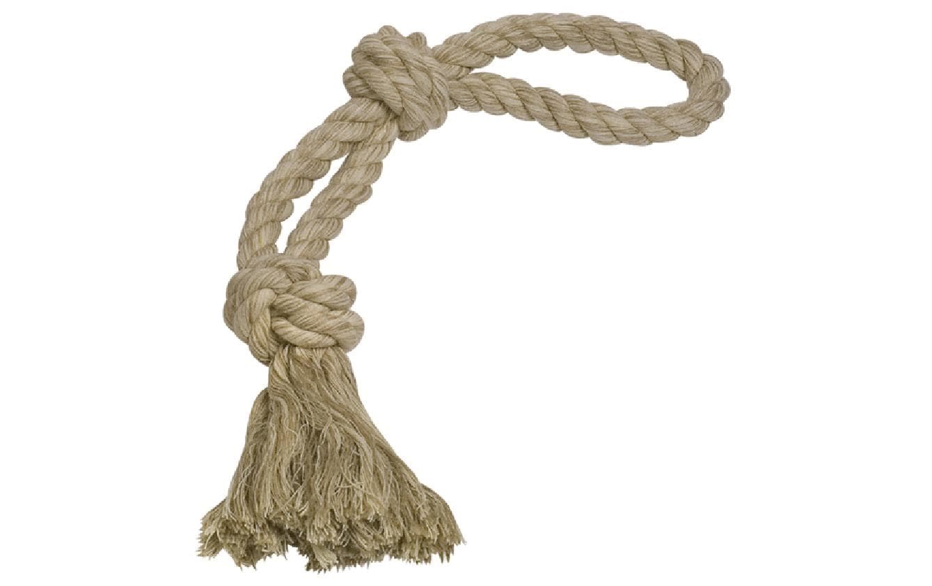 Nobby Knotenseil natur 55cm, 350g, 2 Knoten