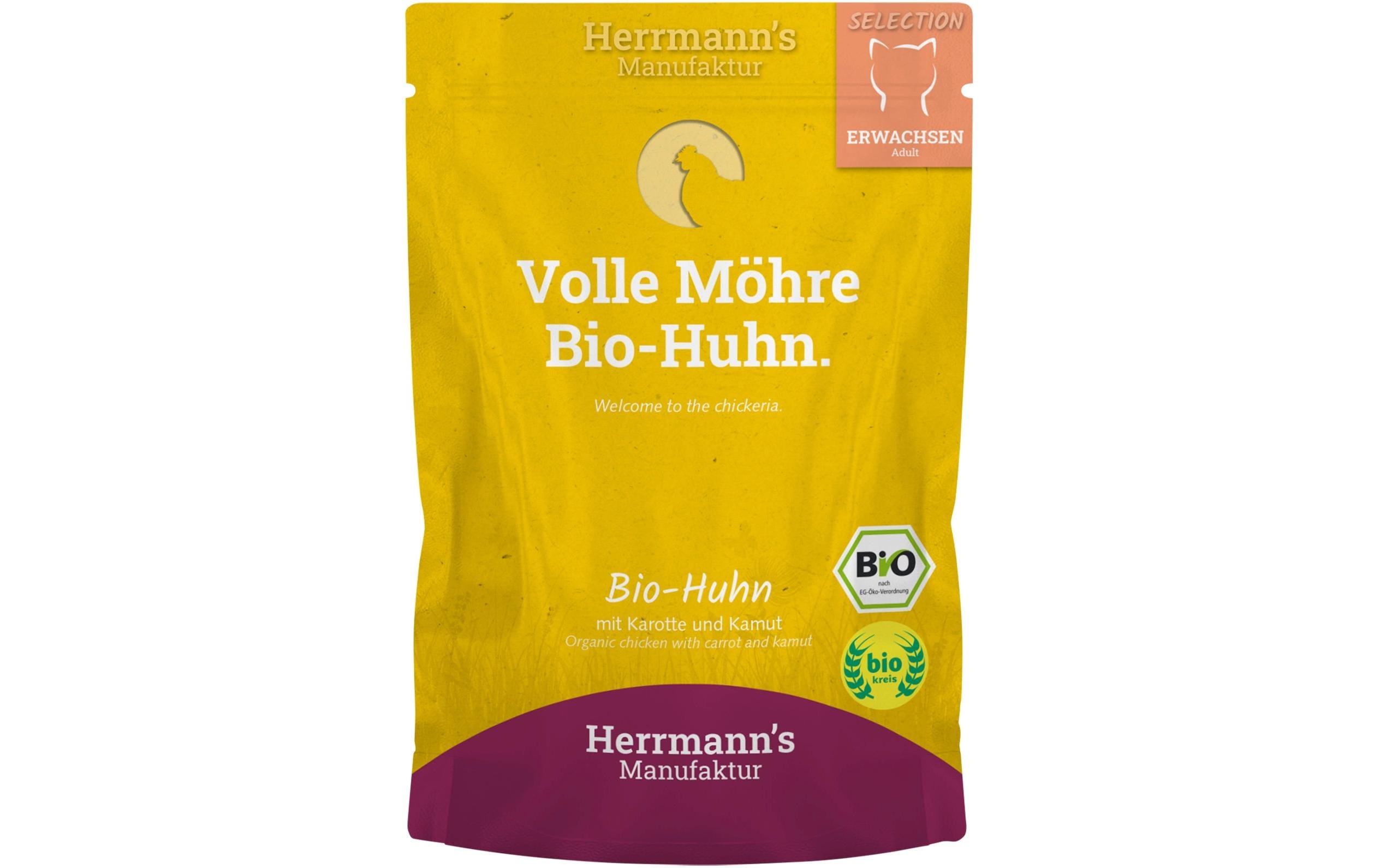 Herrmanns Bio-Huhn Kamut und Karotte 100g