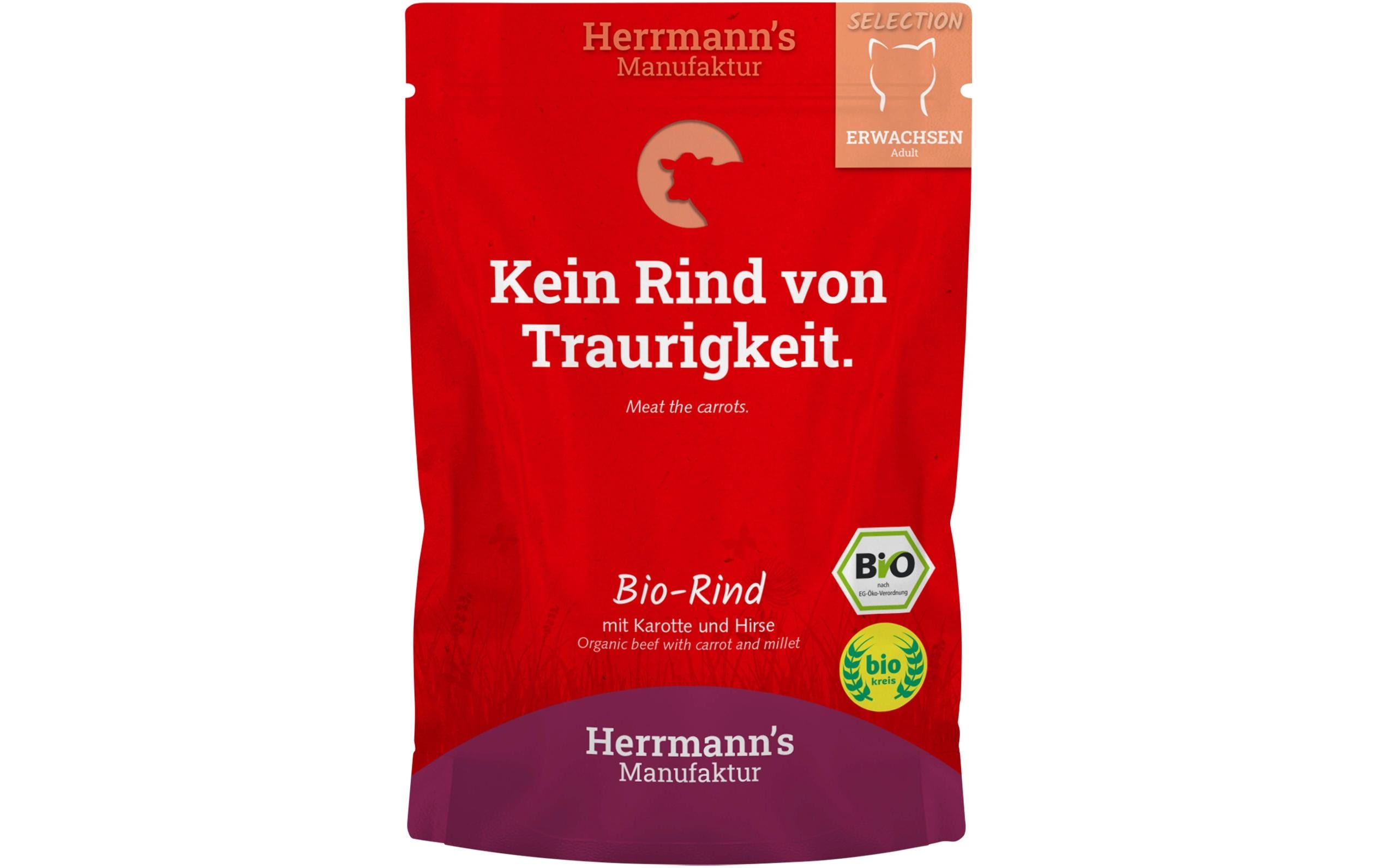 Herrmanns Bio-Rind Karotten und Hirse 100g