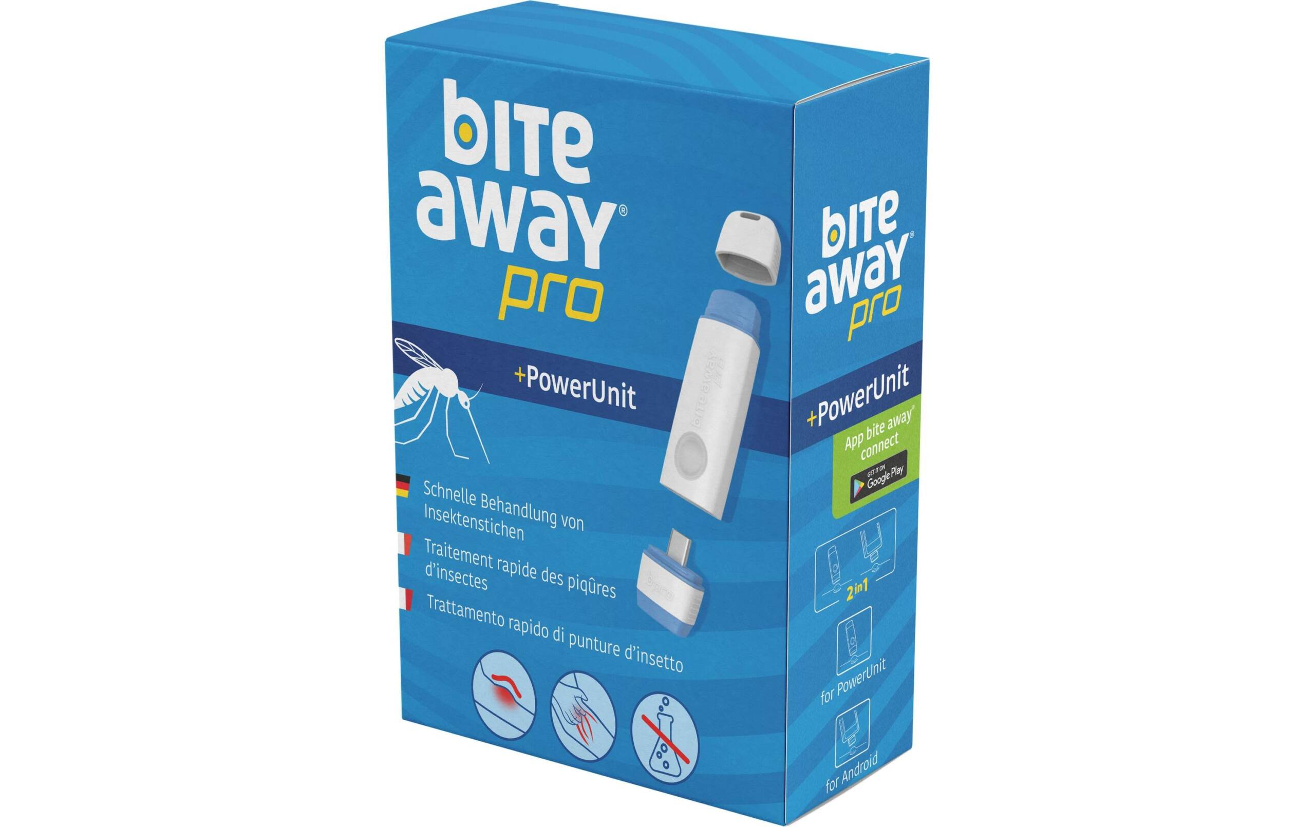 bite away pro mit PowerUnit gegen Insektenstiche