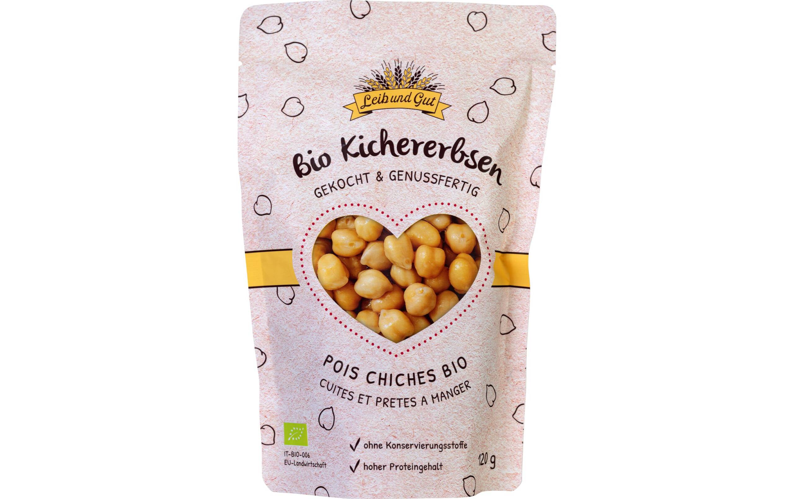 Kichererbsen gekocht BIO 120 g