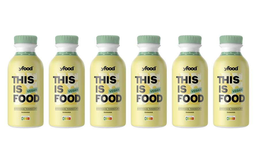 YFood Vegane Trinkmahlzeit Banana 6 x 500ml