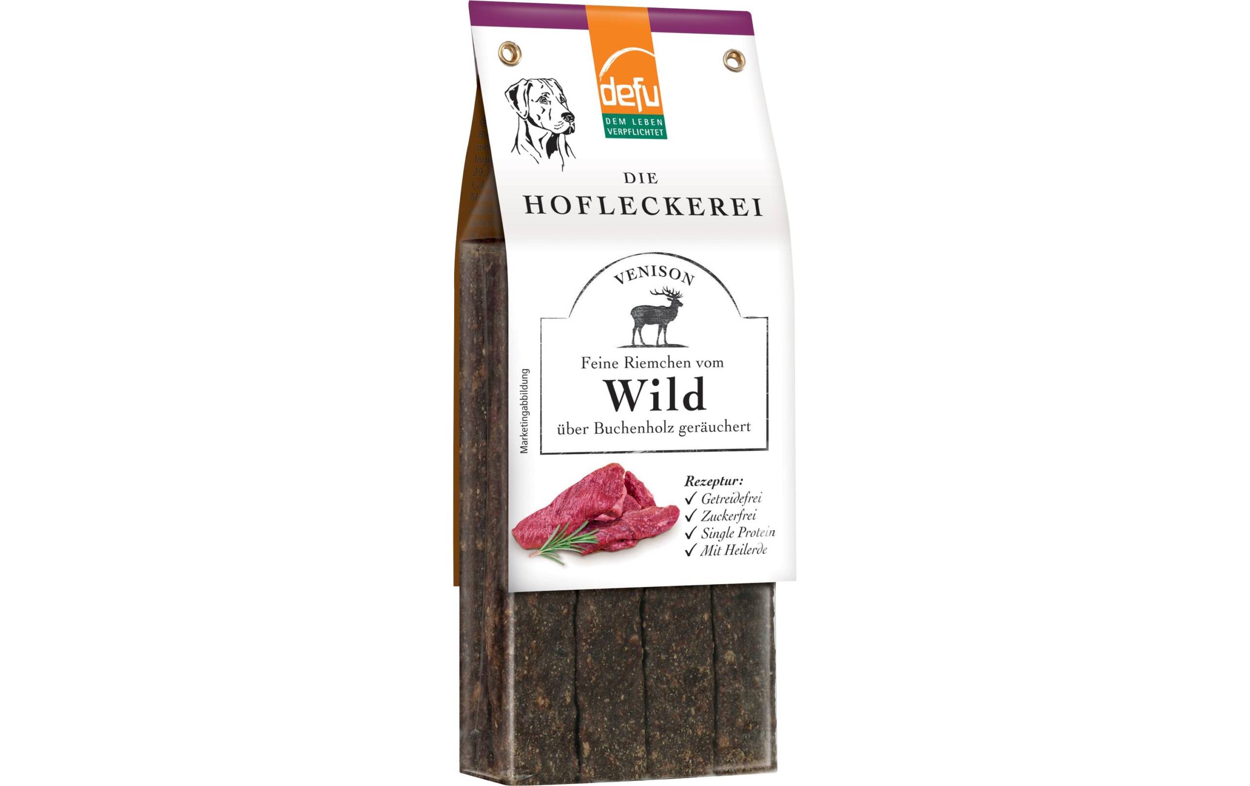 Defu Dog Snack Wild Feine Riemchen, 125g