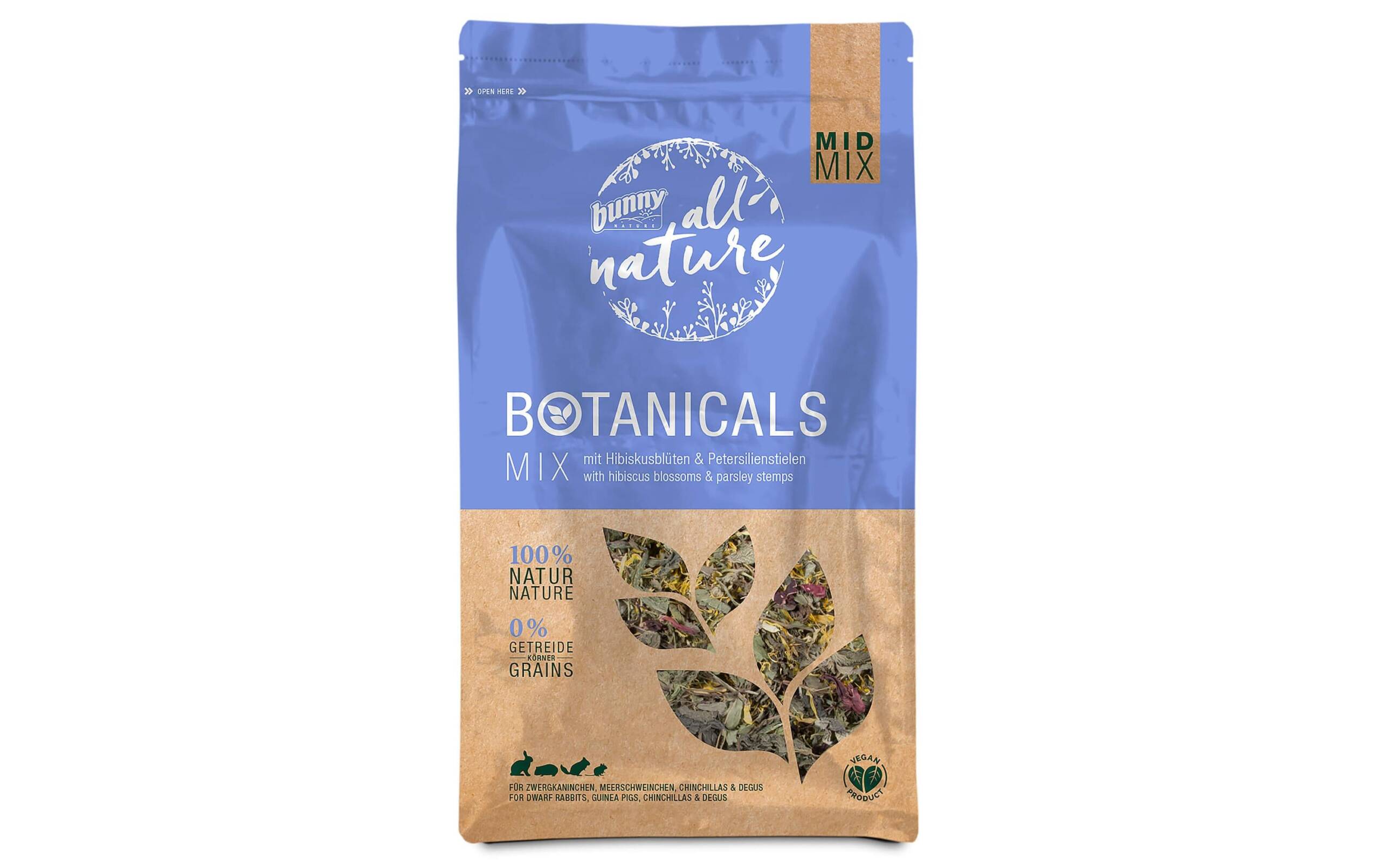 Bunny All Nature Alleinfutter Hibiskusblüte und Petersilienstiele, 150g