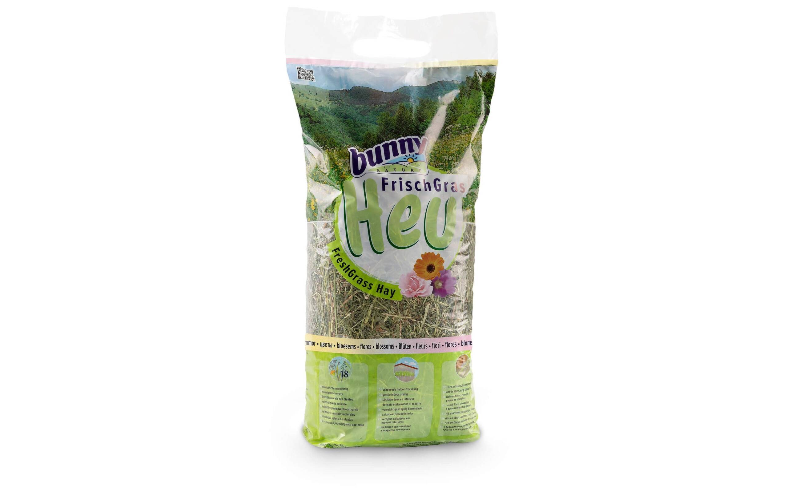 Bunny Frischgras Blüten Heu, 500g