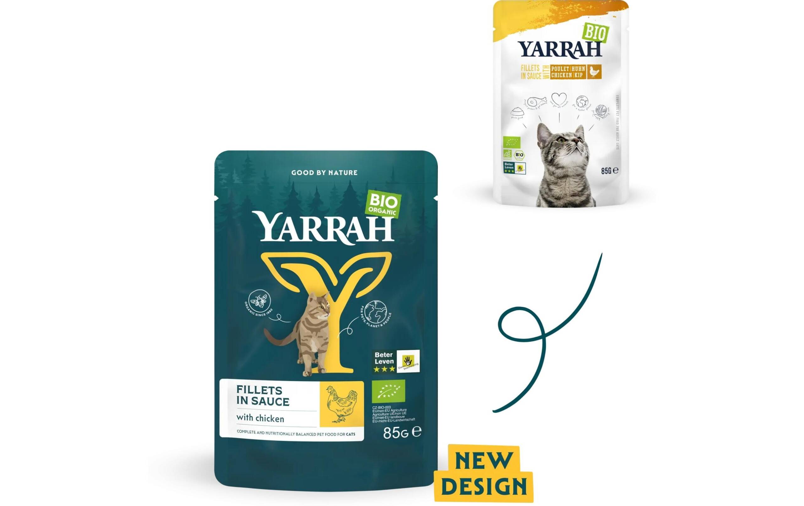 Yarrah Cat NF Bio Huhn 14 x 85 g – Bild 2