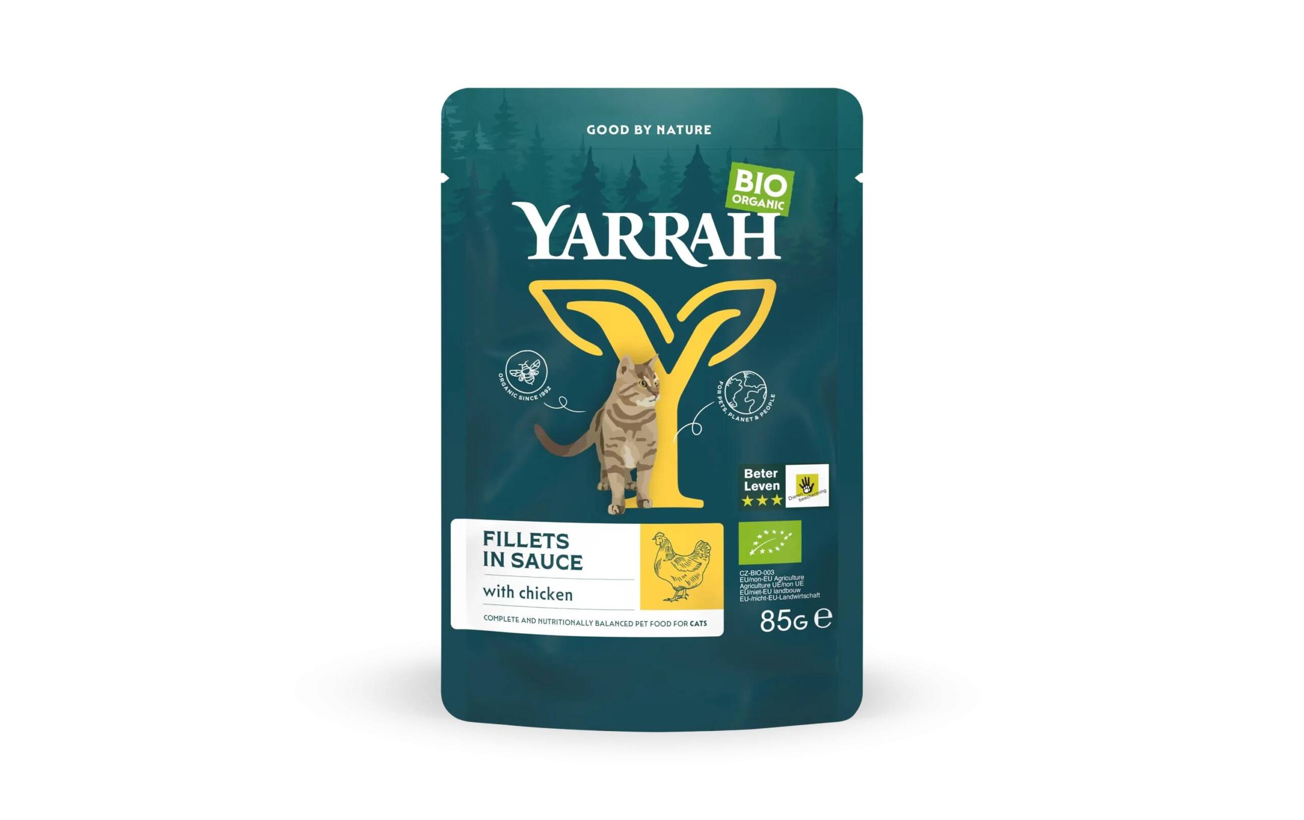 Yarrah Cat NF Bio Huhn 14 x 85 g – Bild 3
