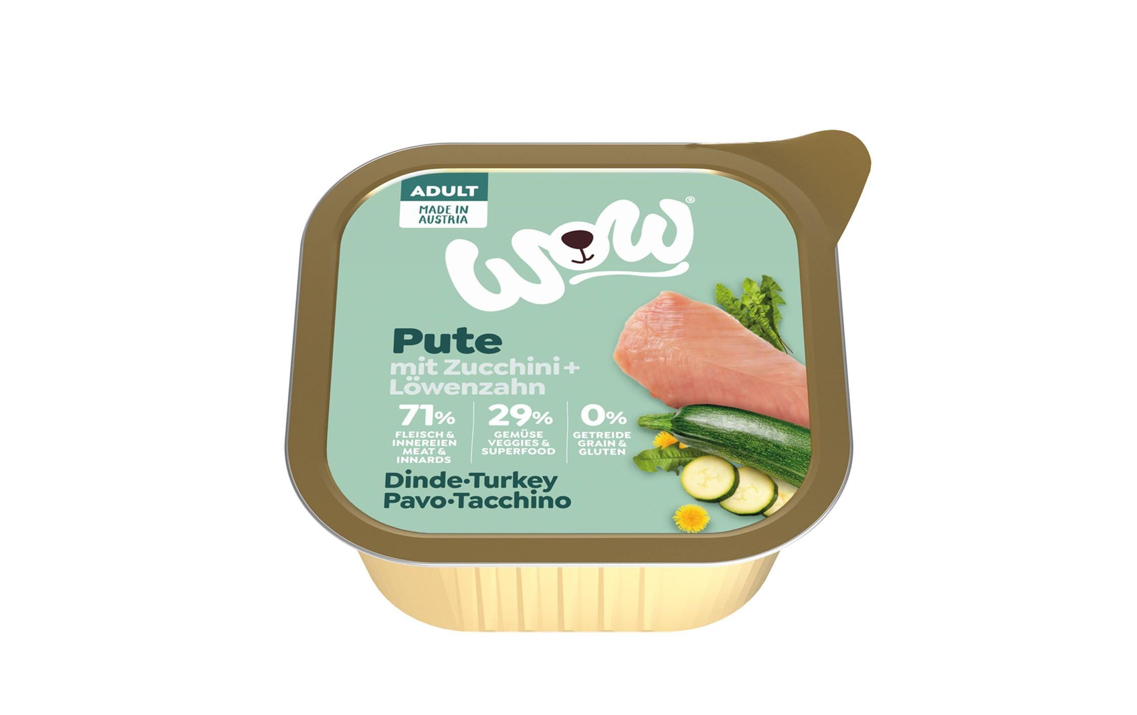 WOW Adult Truthahn Schale 150g