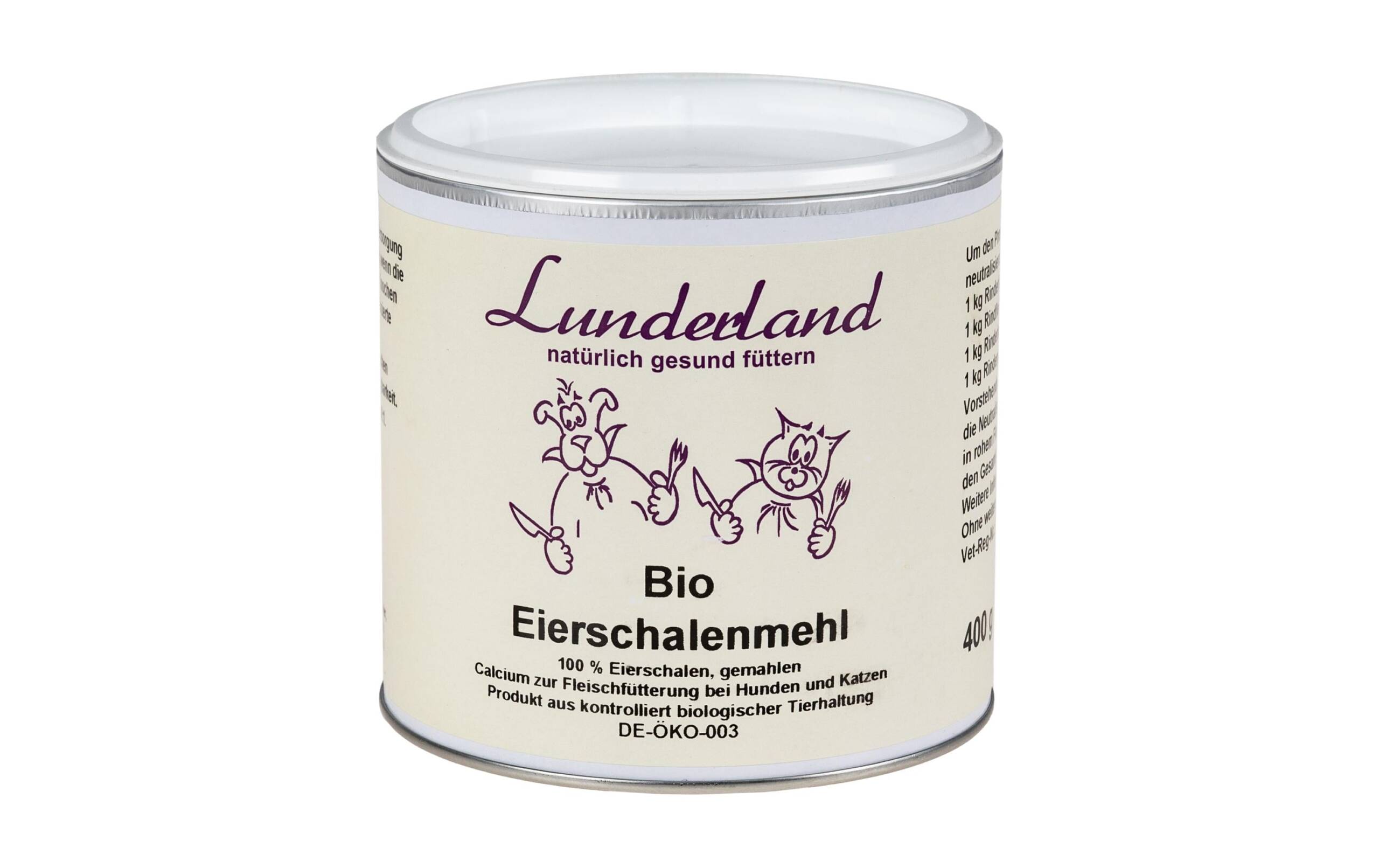 Lunderland Bio-Eierschalenmehl 400 g