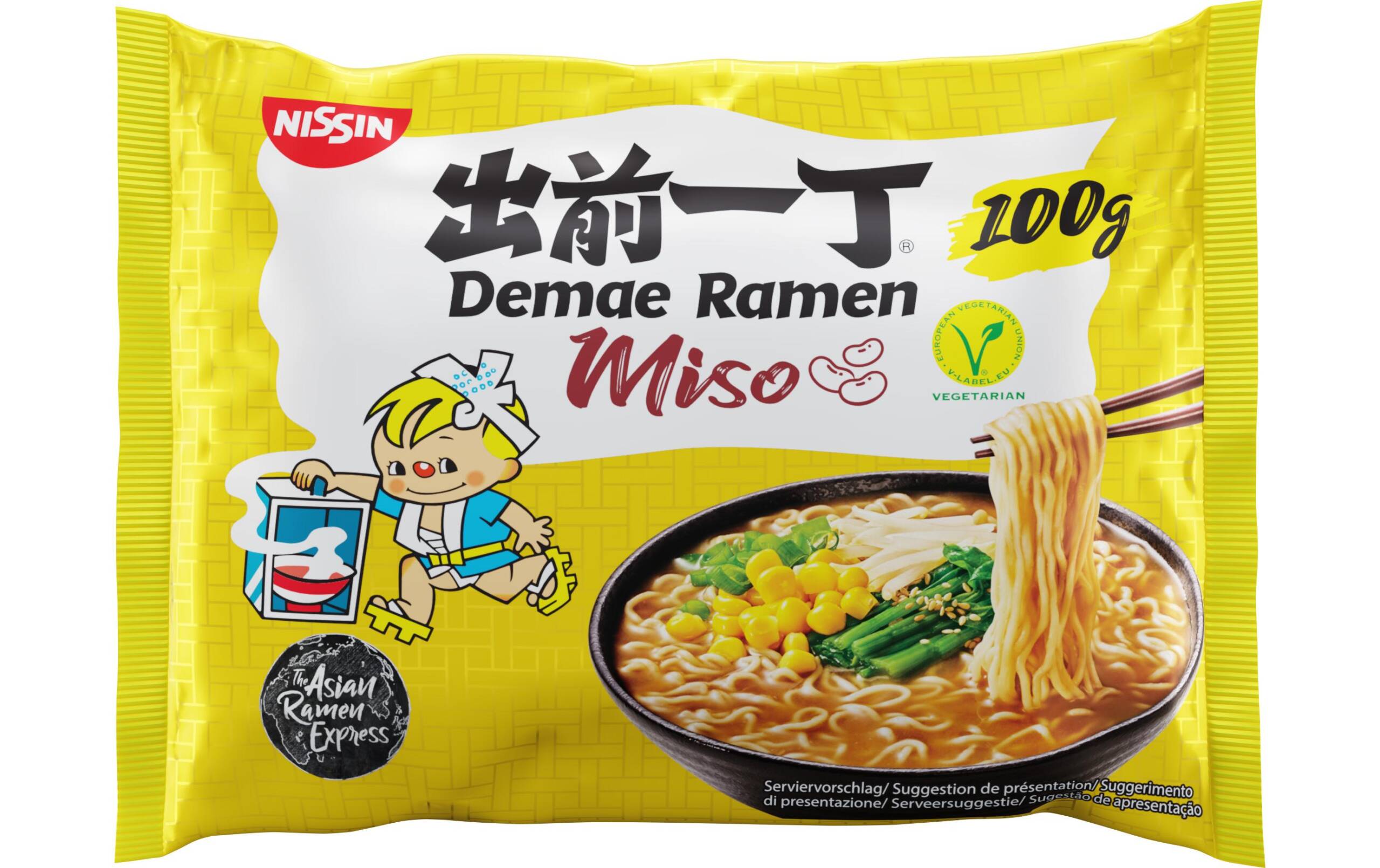 Demae Ramen Nudelsuppe Miso Veggie 100g