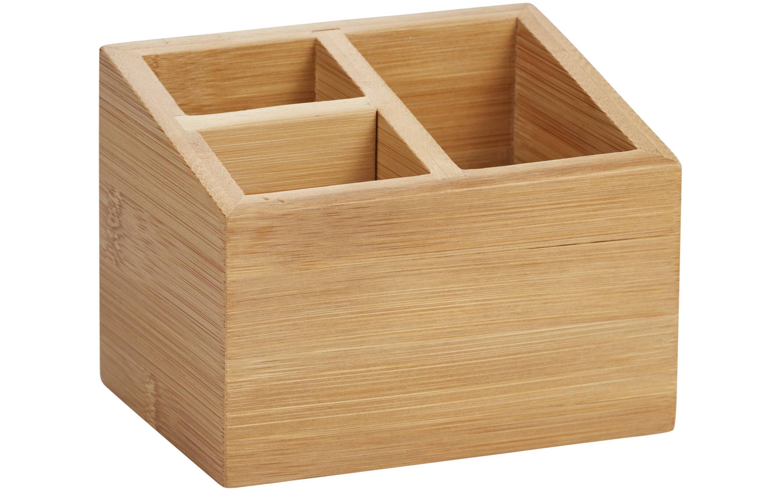 diaqua Schminkablage bambus, Nature 12x9x9 cm